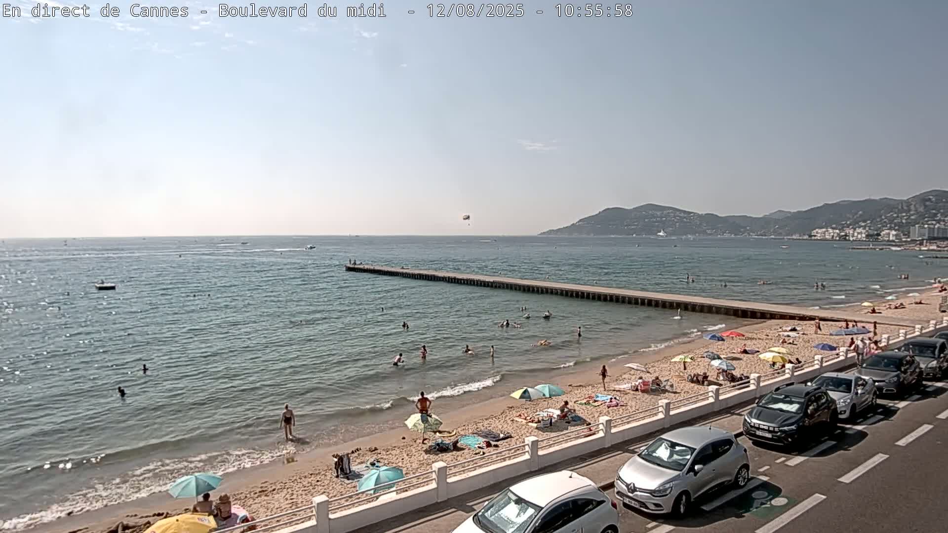 Cannes, Boulevard du Midi Louise Moreau Live Cam - Alpes Maritimes, Provence-Alpes-Côte d'Azur, France