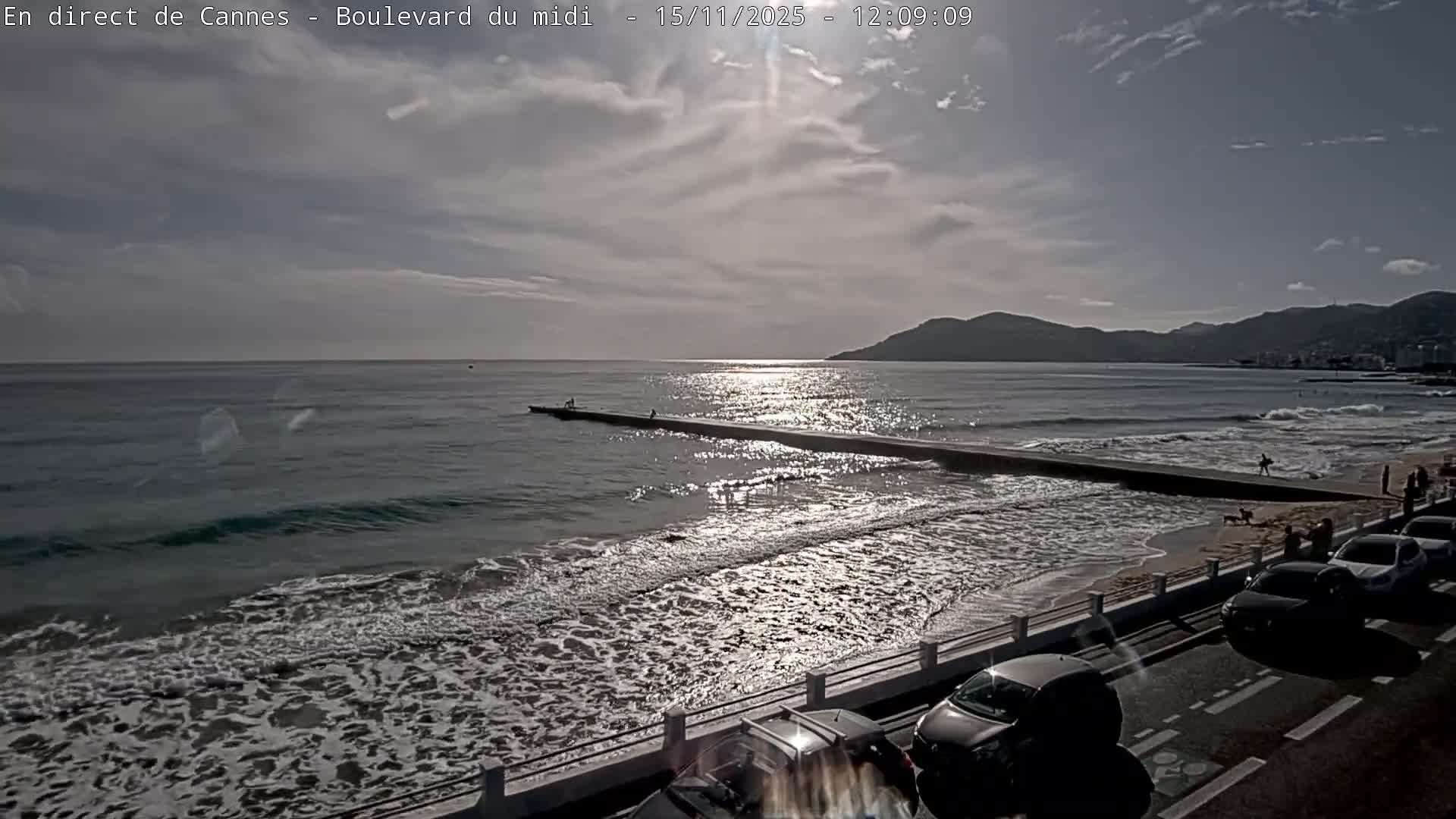 Cannes, Boulevard du Midi Louise Moreau Live Cam - Alpes Maritimes, Provence-Alpes-Côte d'Azur, France