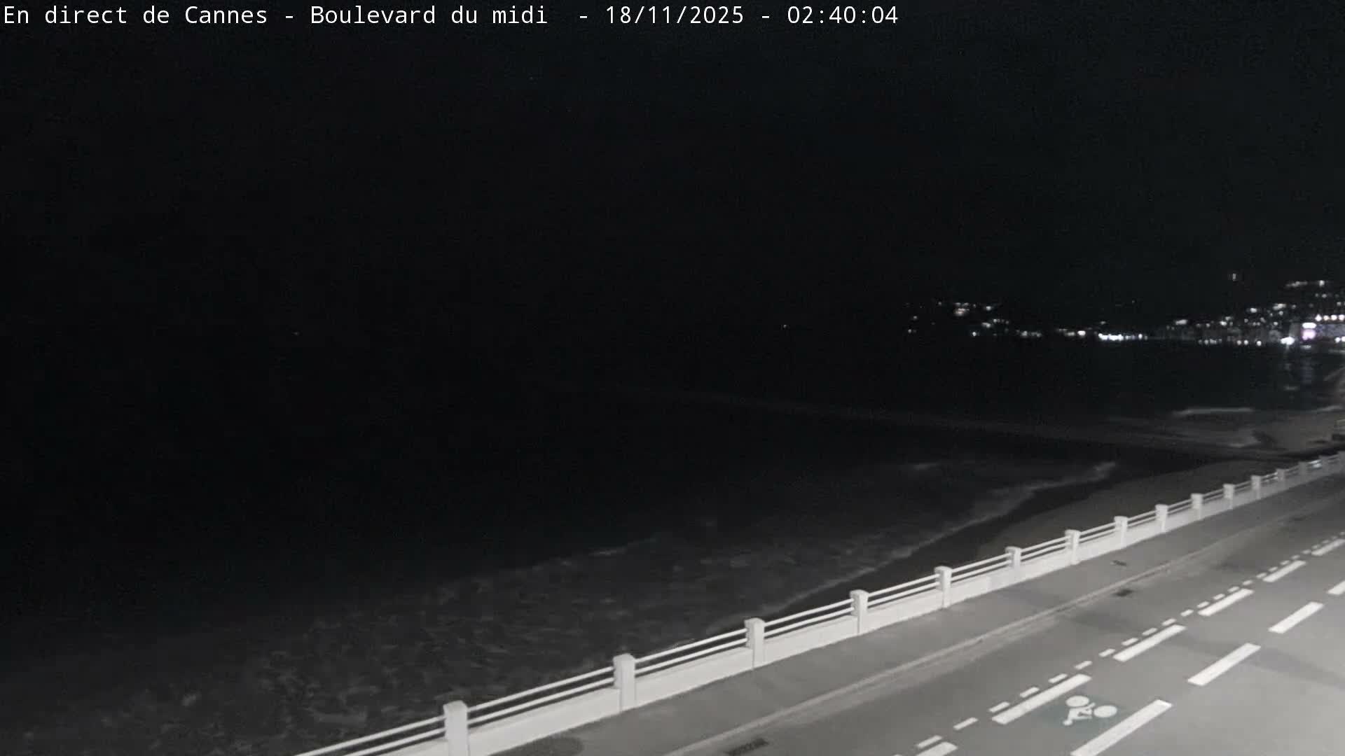 Cannes, Boulevard du Midi Louise Moreau Live Cam - Alpes Maritimes, Provence-Alpes-Côte d'Azur, France