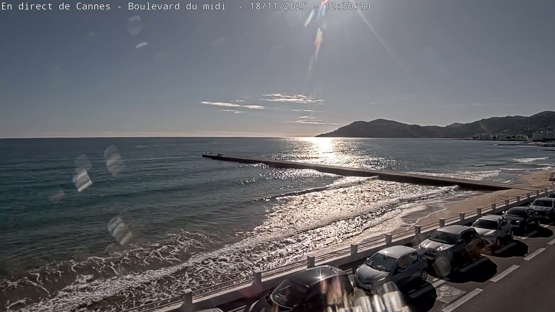 Cannes, Boulevard du Midi Louise Moreau Live Cam - Alpes Maritimes, Provence-Alpes-Côte d'Azur, France