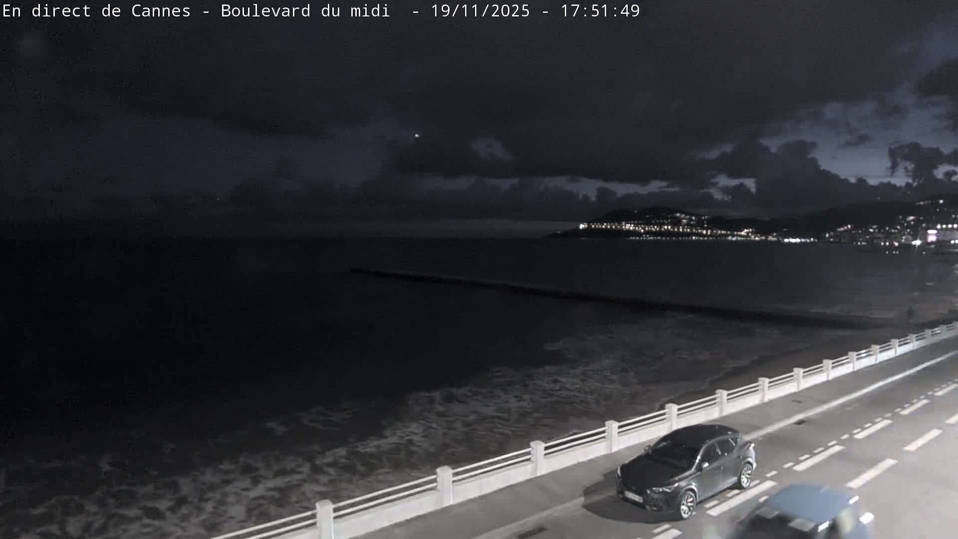 Cannes, Boulevard du Midi Louise Moreau Live Cam - Alpes Maritimes, Provence-Alpes-Côte d'Azur, France