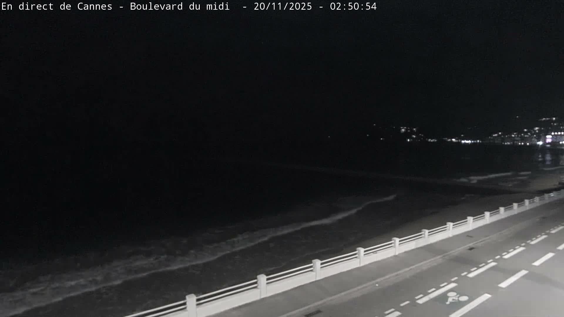 Cannes, Boulevard du Midi Louise Moreau Live Cam - Alpes Maritimes, Provence-Alpes-Côte d'Azur, France
