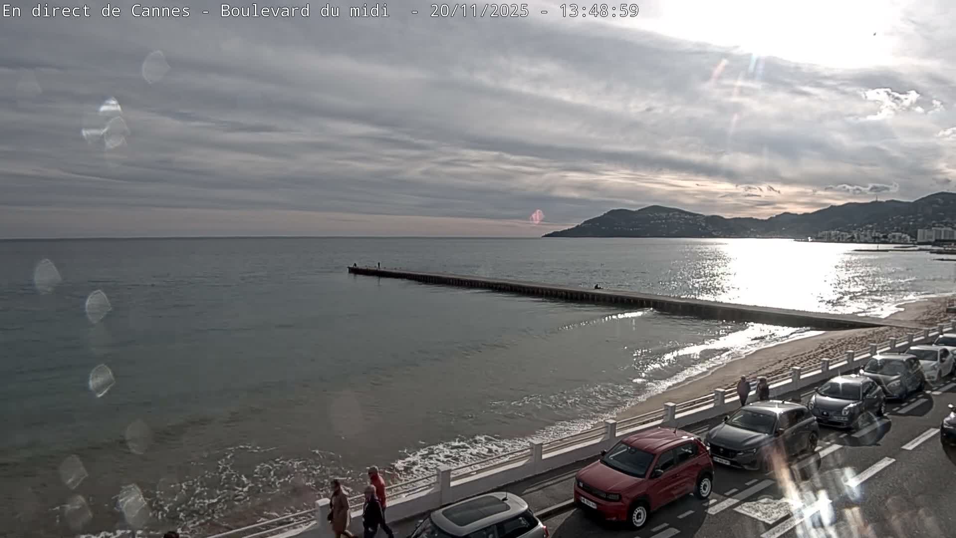 Cannes, Boulevard du Midi Louise Moreau Live Cam - Alpes Maritimes, Provence-Alpes-Côte d'Azur, France