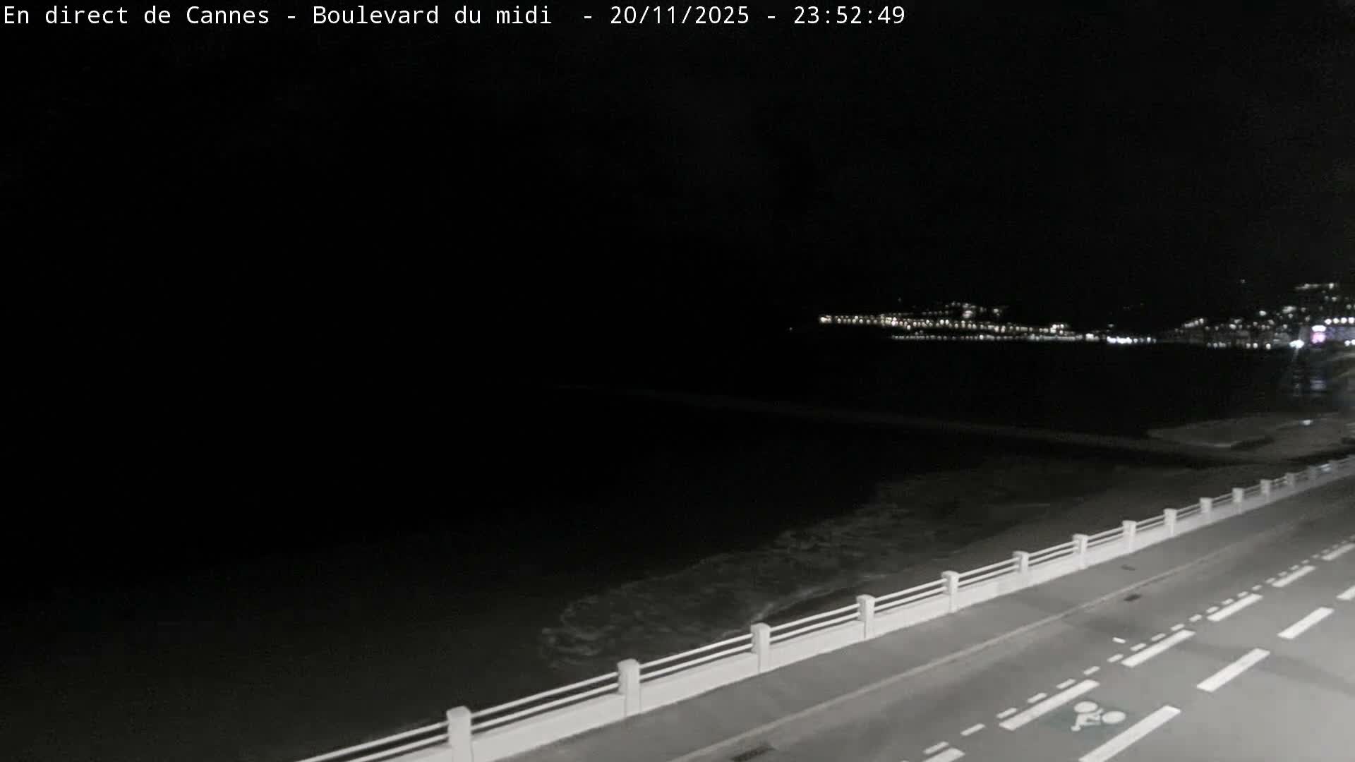 Cannes, Boulevard du Midi Louise Moreau Live Cam - Alpes Maritimes, Provence-Alpes-Côte d'Azur, France