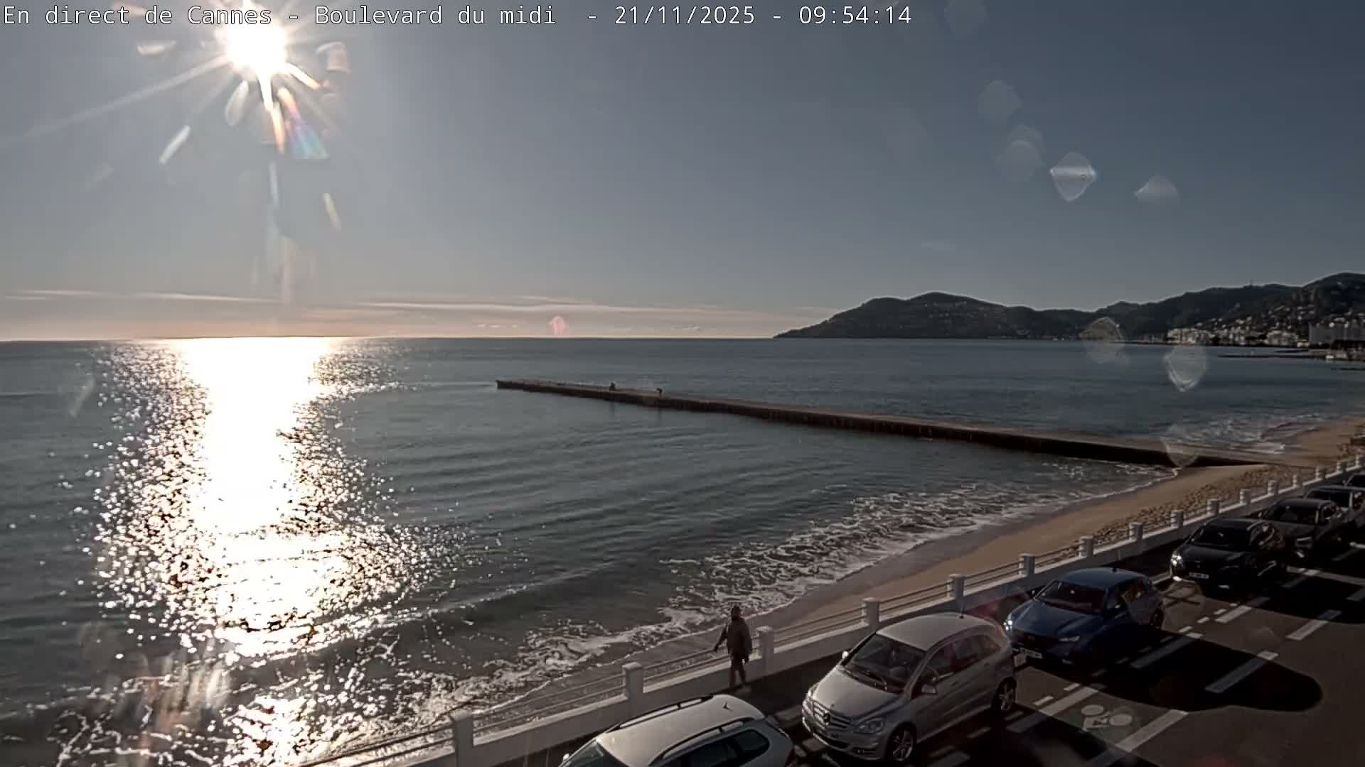 Cannes, Boulevard du Midi Louise Moreau Live Cam - Alpes Maritimes, Provence-Alpes-Côte d'Azur, France