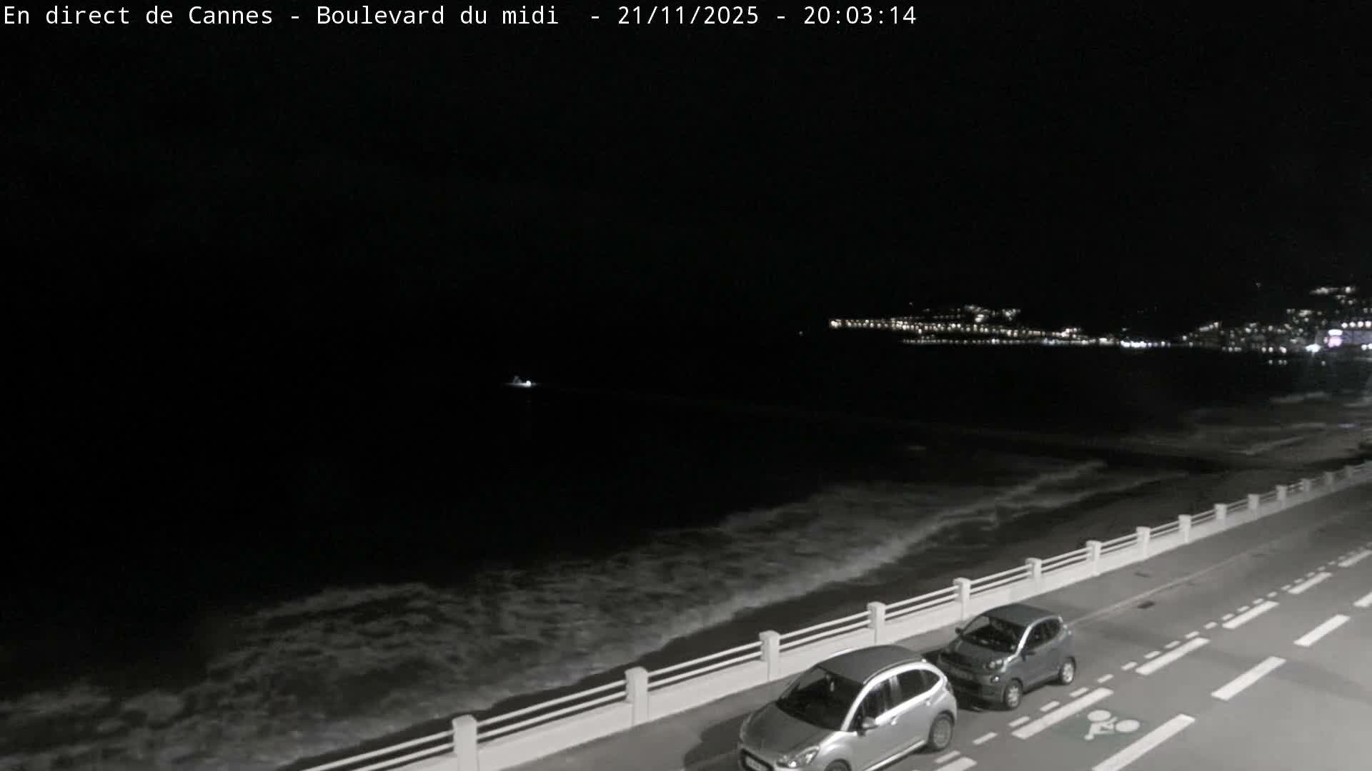 Cannes, Boulevard du Midi Louise Moreau Live Cam - Alpes Maritimes, Provence-Alpes-Côte d'Azur, France