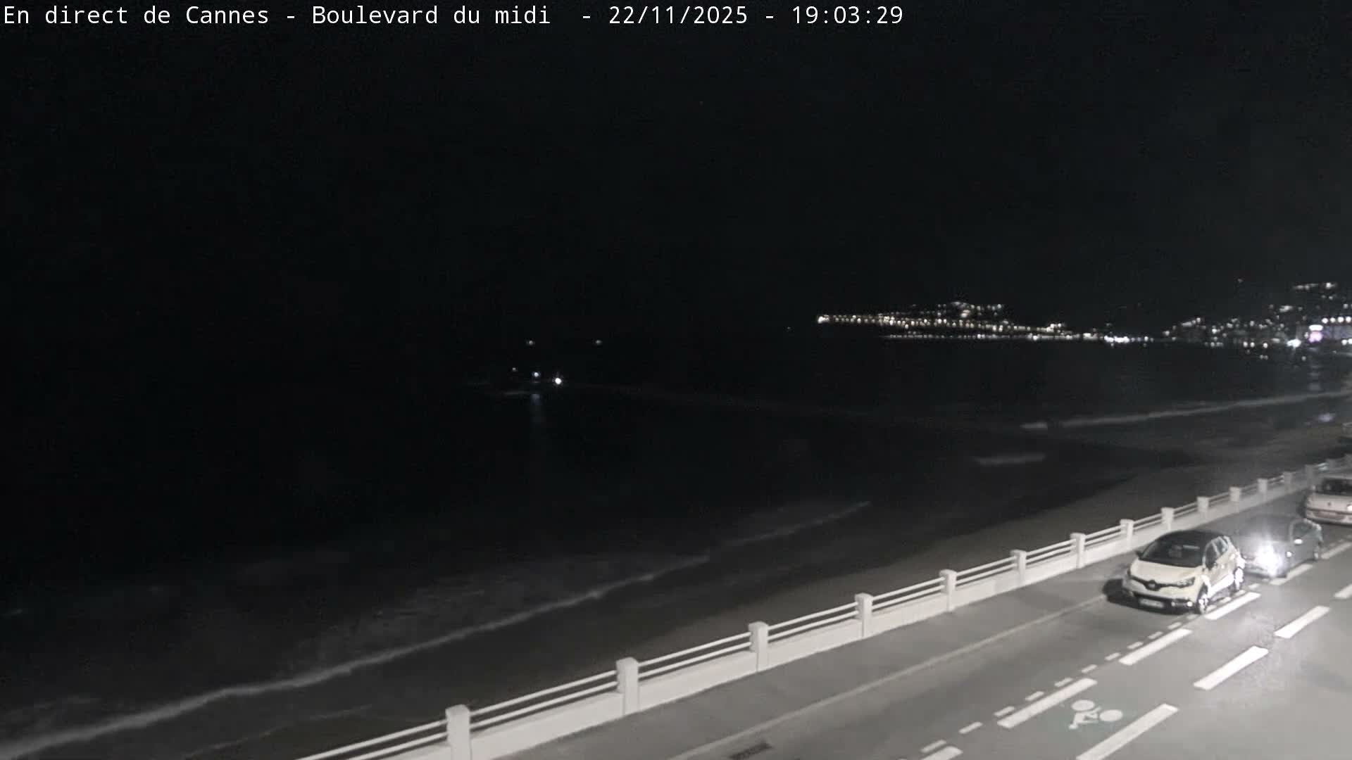 Cannes, Boulevard du Midi Louise Moreau Live Cam - Alpes Maritimes, Provence-Alpes-Côte d'Azur, France