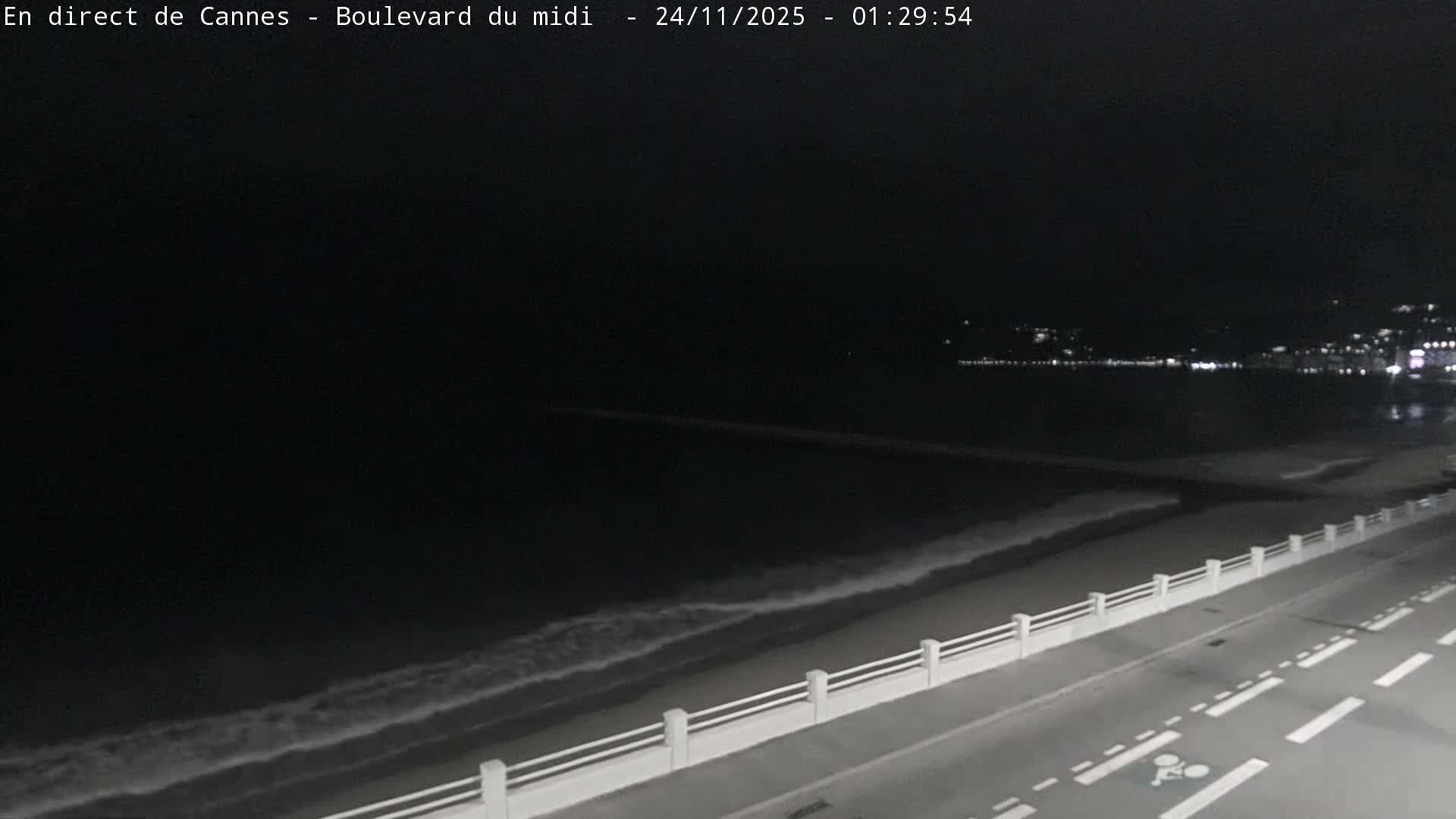 Cannes, Boulevard du Midi Louise Moreau Live Cam - Alpes Maritimes, Provence-Alpes-Côte d'Azur, France