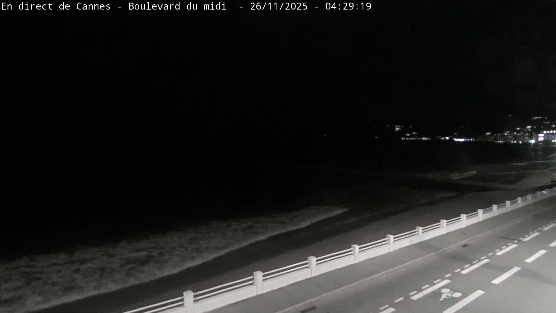 Cannes, Boulevard du Midi Louise Moreau Live Cam - Alpes Maritimes, Provence-Alpes-Côte d'Azur, France