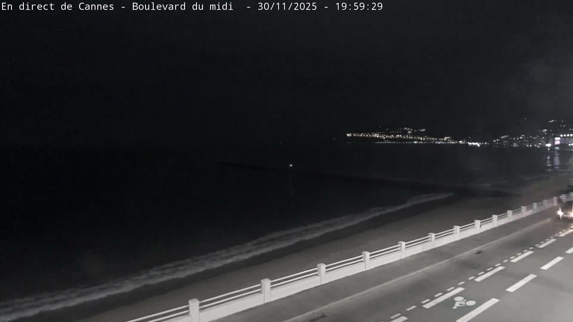 Cannes, Boulevard du Midi Louise Moreau Live Cam - Alpes Maritimes, Provence-Alpes-Côte d'Azur, France