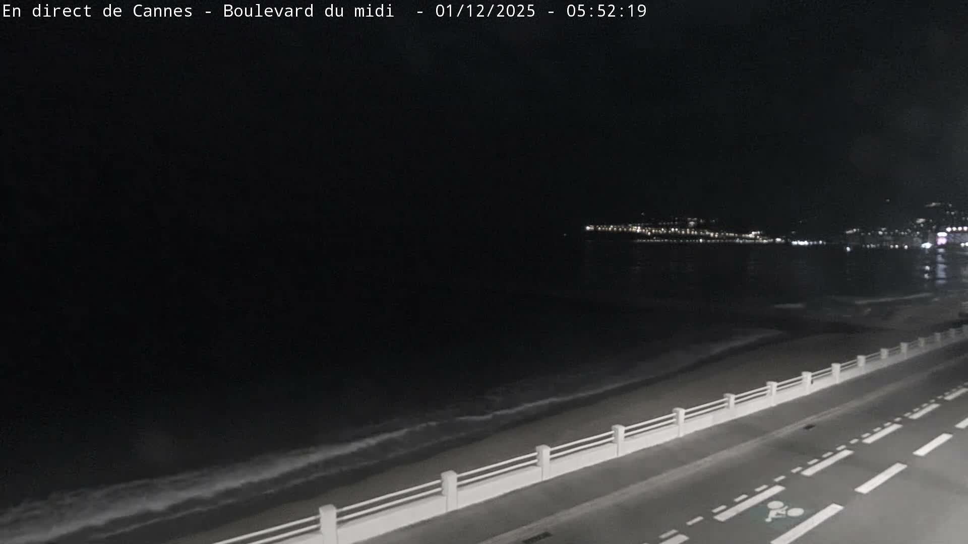 Cannes, Boulevard du Midi Louise Moreau Live Cam - Alpes Maritimes, Provence-Alpes-Côte d'Azur, France