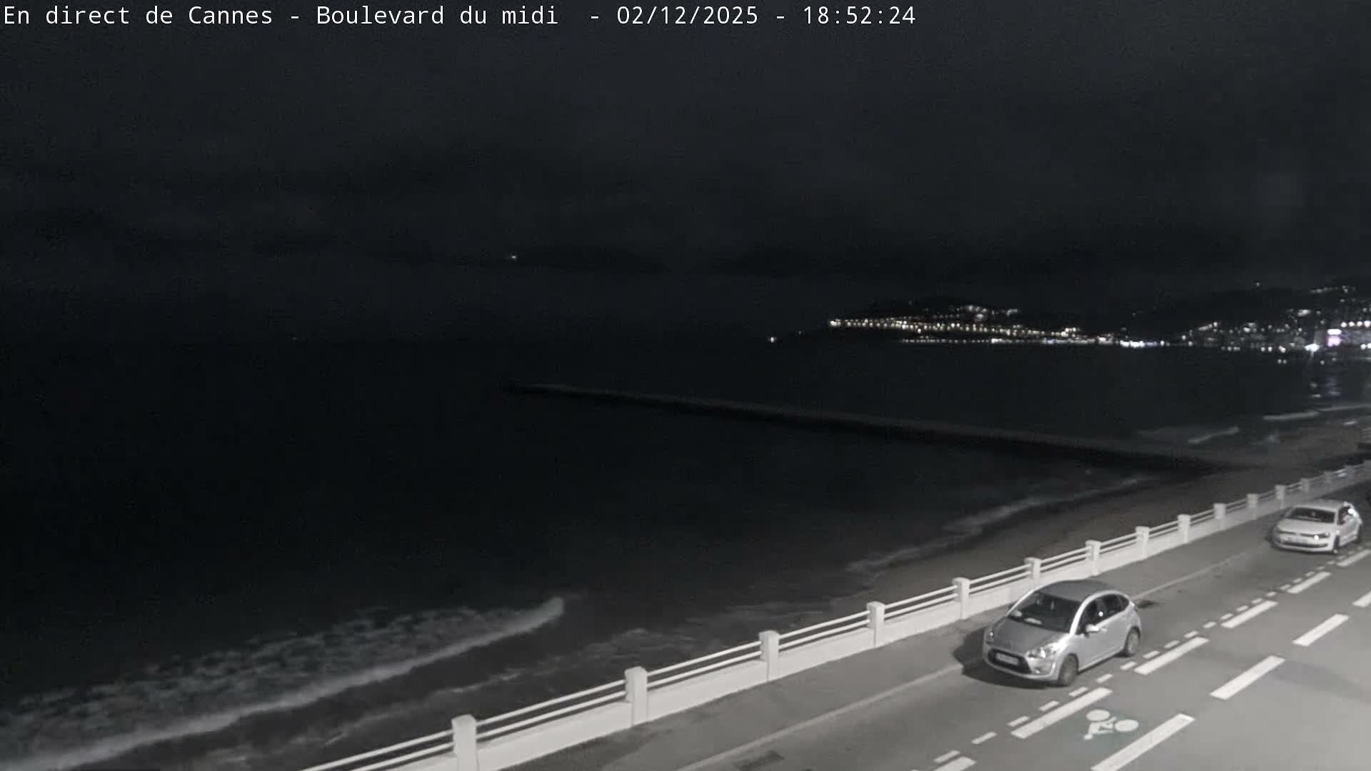Cannes, Boulevard du Midi Louise Moreau Live Cam - Alpes Maritimes, Provence-Alpes-Côte d'Azur, France