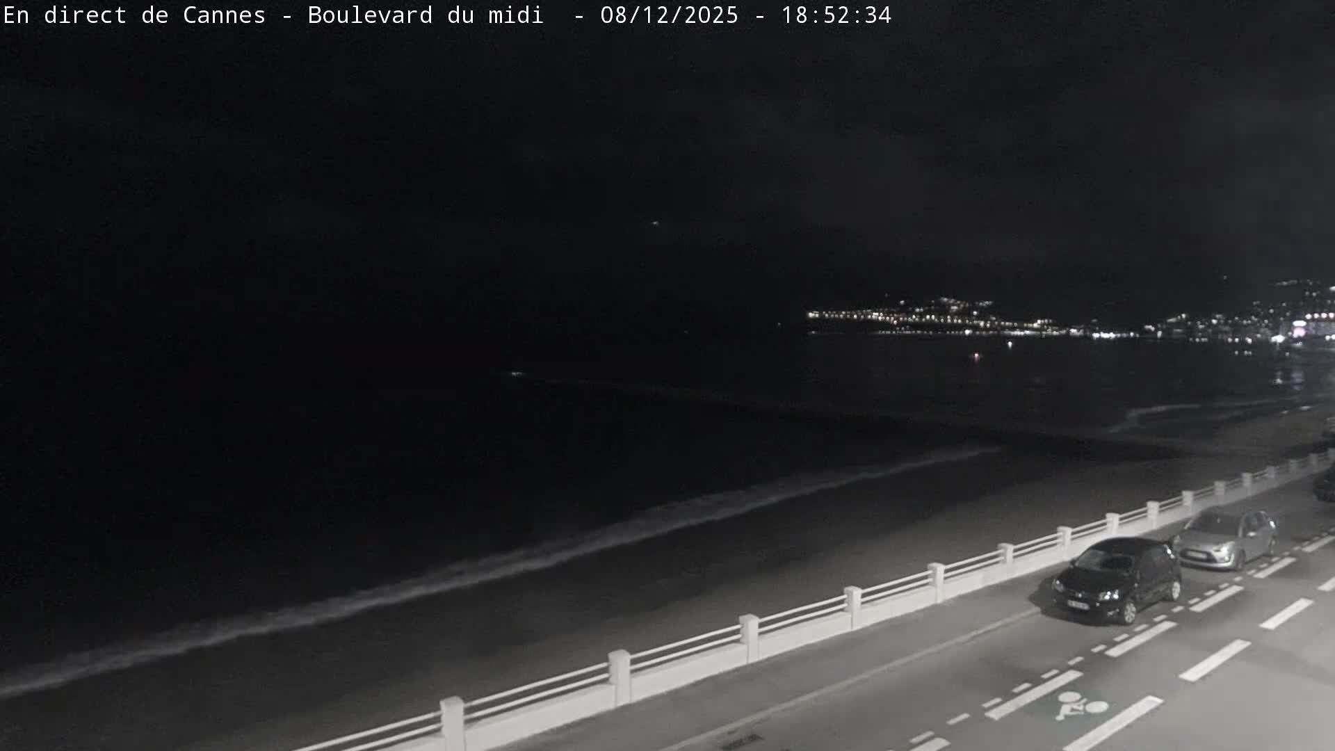 Cannes, Boulevard du Midi Louise Moreau Live Cam - Alpes Maritimes, Provence-Alpes-Côte d'Azur, France