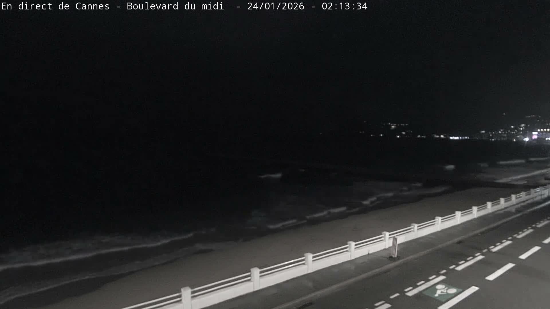 Cannes, Boulevard du Midi Louise Moreau Live Cam - Alpes Maritimes, Provence-Alpes-Côte d'Azur, France