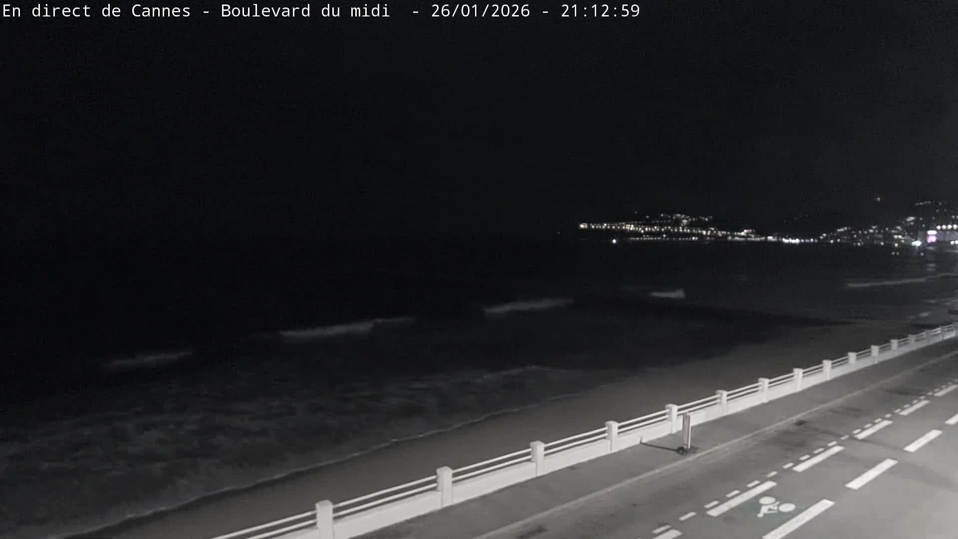 Cannes, Boulevard du Midi Louise Moreau Live Cam - Alpes Maritimes, Provence-Alpes-Côte d'Azur, France