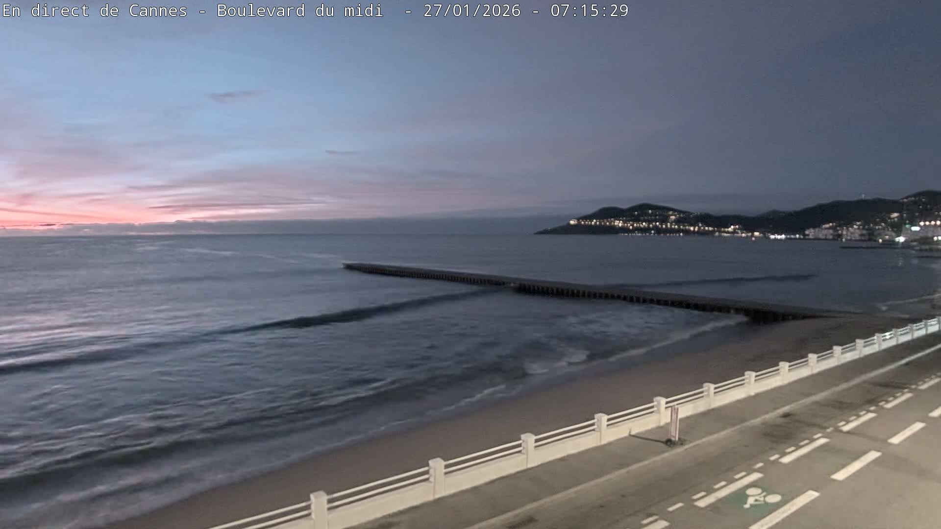 Cannes, Boulevard du Midi Louise Moreau Live Cam - Alpes Maritimes, Provence-Alpes-Côte d'Azur, France