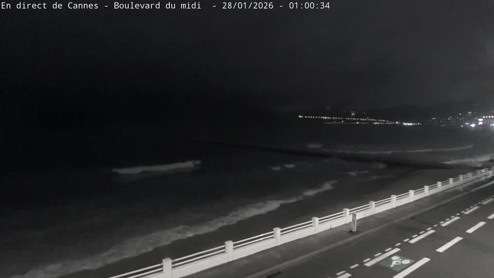 Cannes, Boulevard du Midi Louise Moreau Live Cam - Alpes Maritimes, Provence-Alpes-Côte d'Azur, France