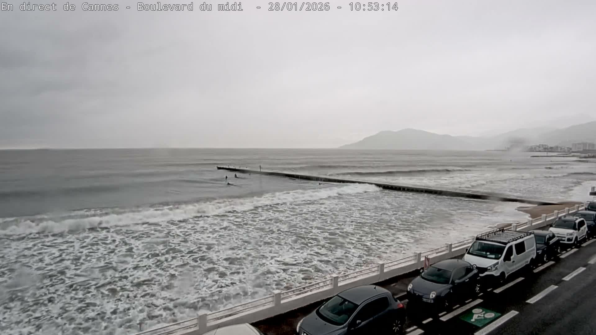 Cannes, Boulevard du Midi Louise Moreau Live Cam - Alpes Maritimes, Provence-Alpes-Côte d'Azur, France
