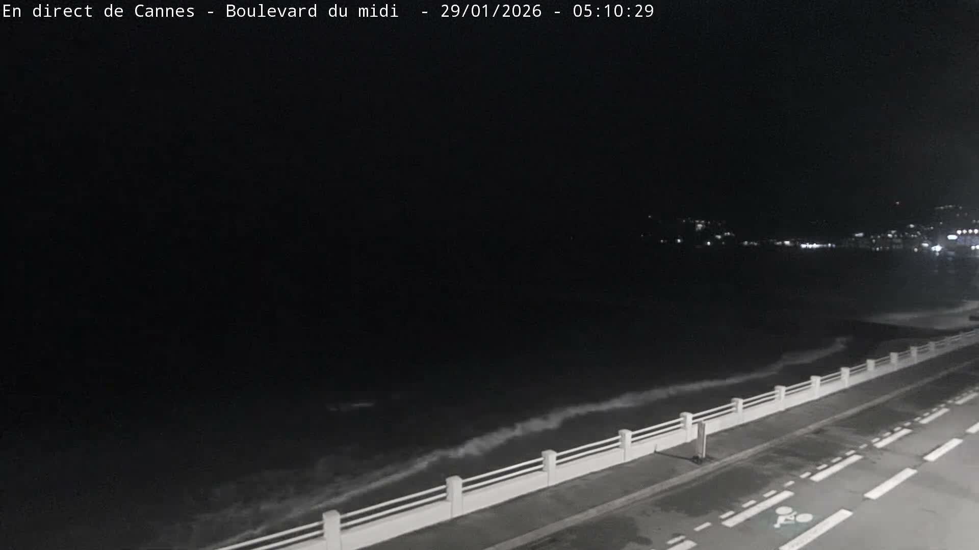 Cannes, Boulevard du Midi Louise Moreau Live Cam - Alpes Maritimes, Provence-Alpes-Côte d'Azur, France