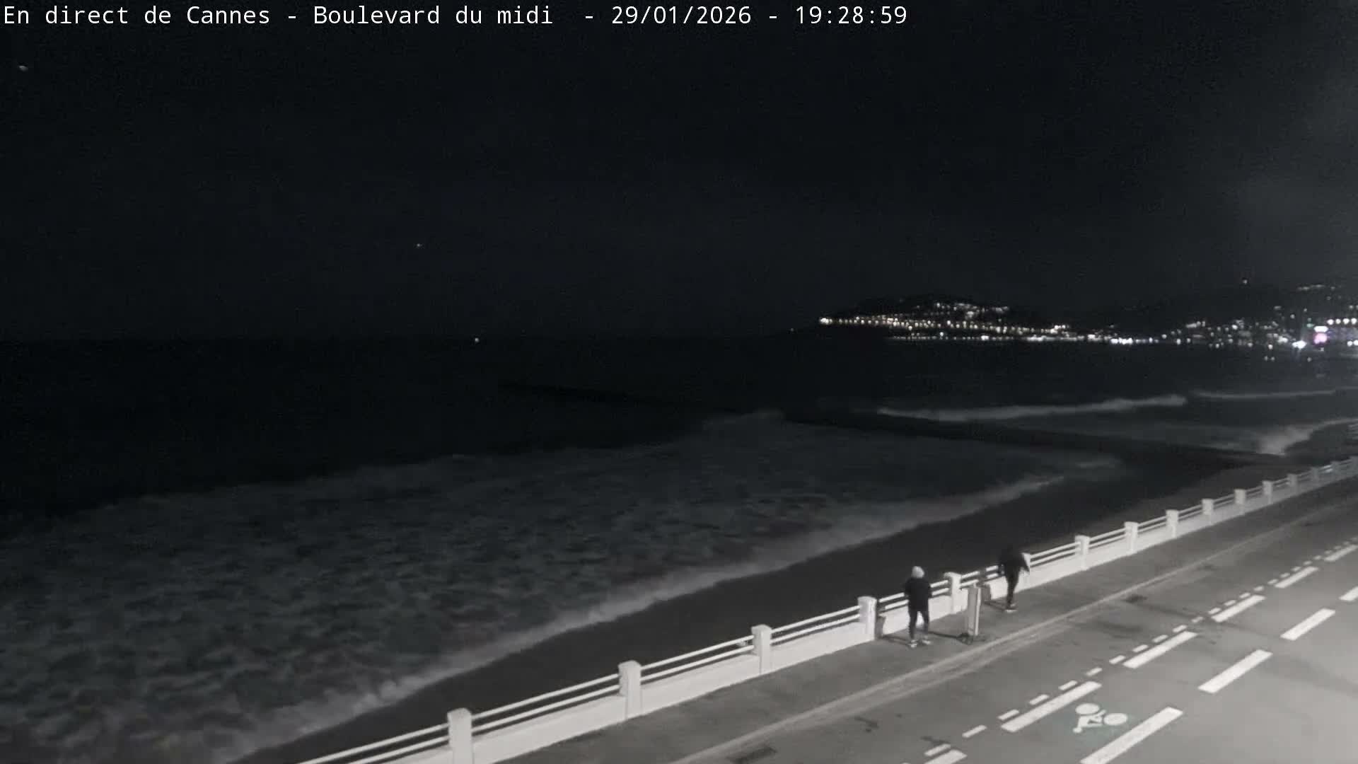 Cannes, Boulevard du Midi Louise Moreau Live Cam - Alpes Maritimes, Provence-Alpes-Côte d'Azur, France