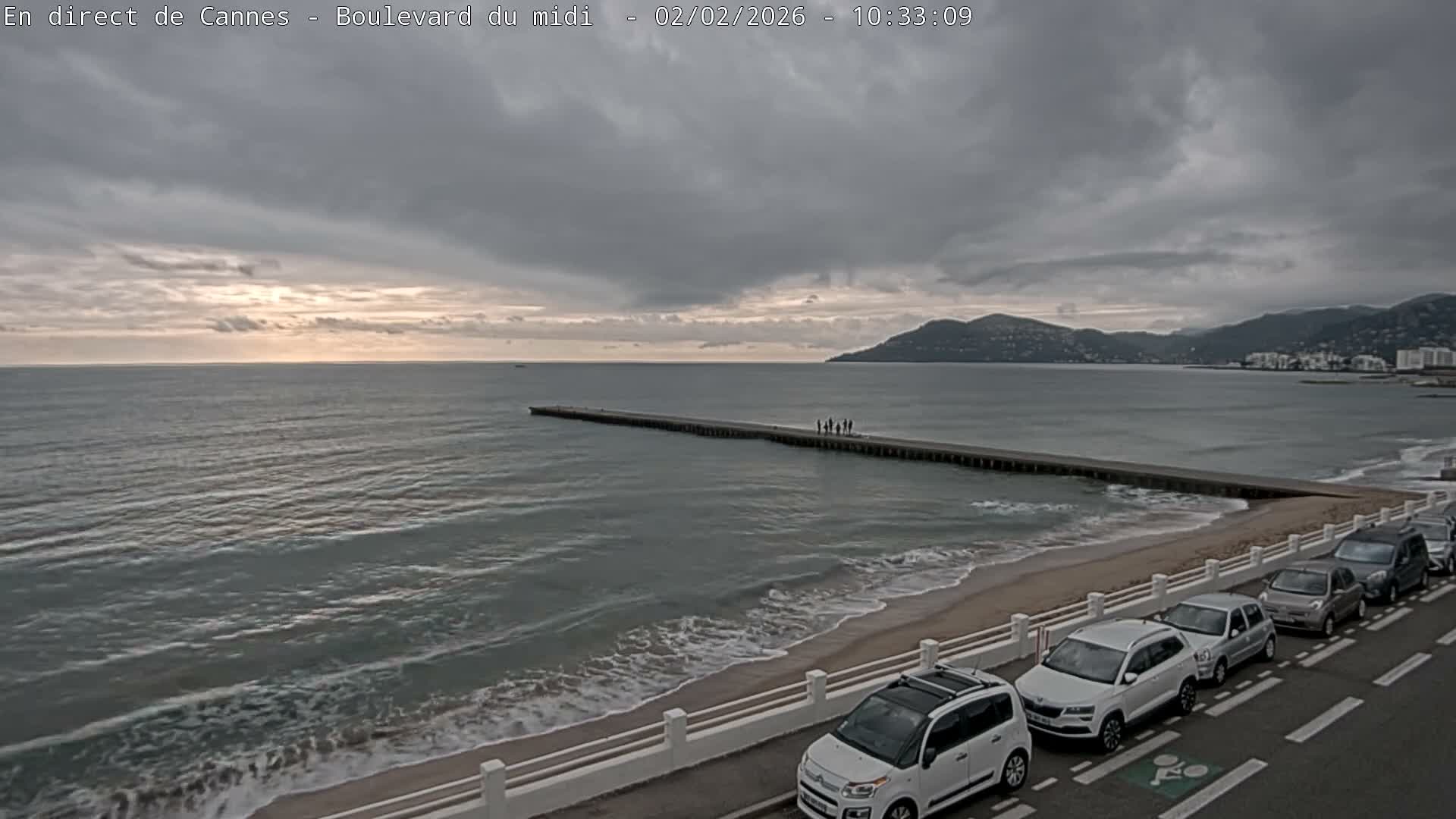 Cannes, Boulevard du Midi Louise Moreau Live Cam - Alpes Maritimes, Provence-Alpes-Côte d'Azur, France