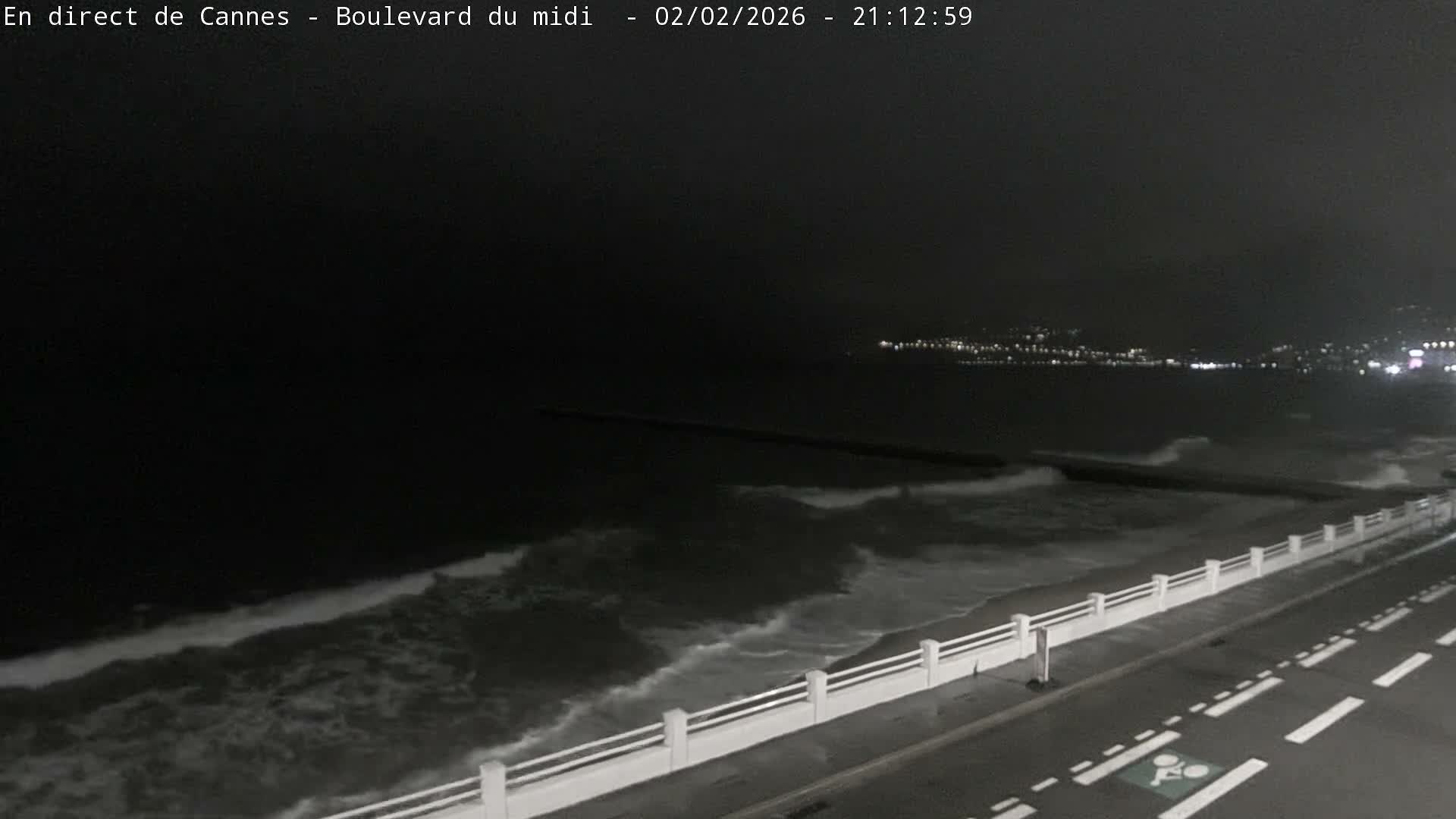Cannes, Boulevard du Midi Louise Moreau Live Cam - Alpes Maritimes, Provence-Alpes-Côte d'Azur, France
