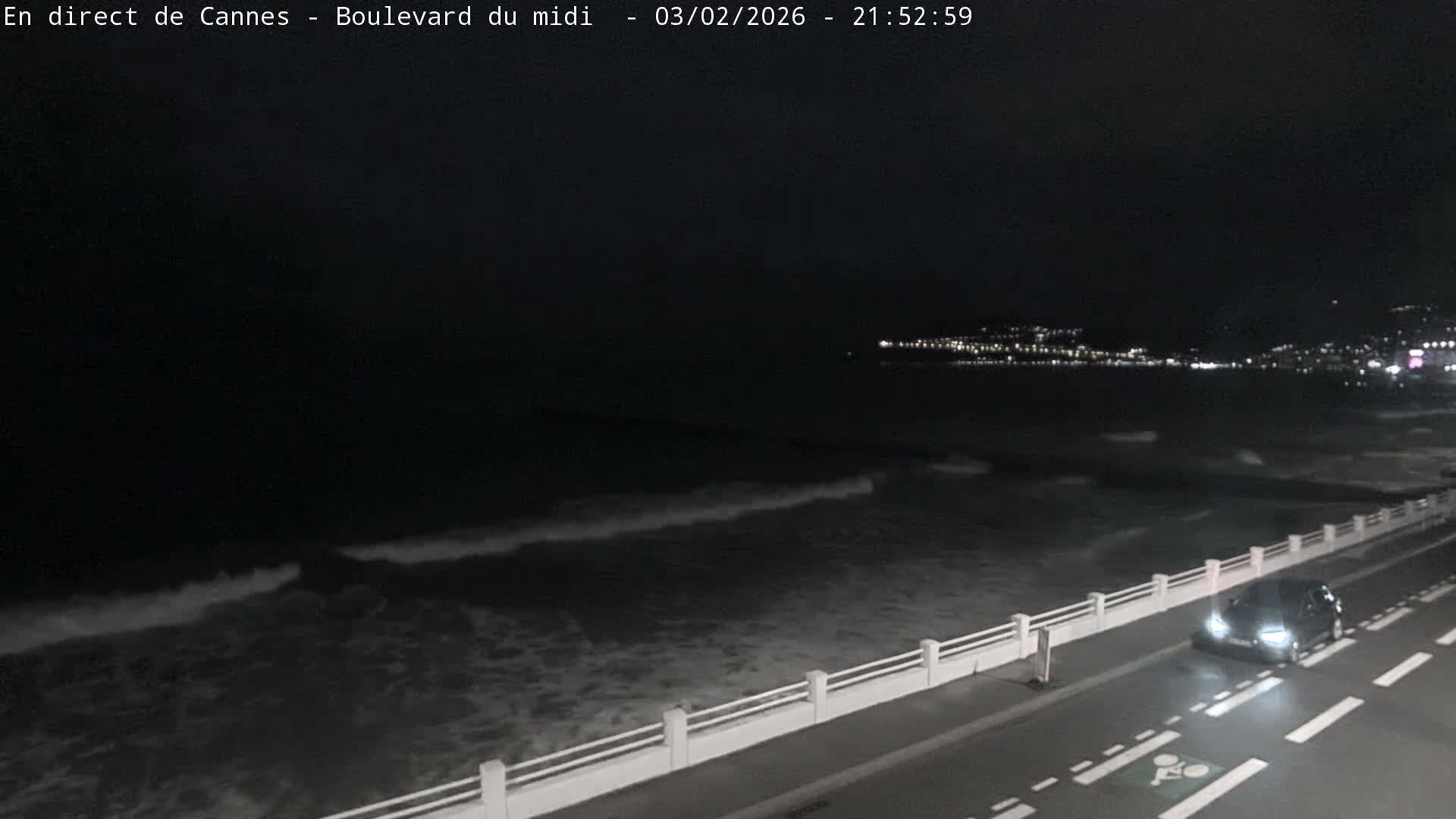 Cannes, Boulevard du Midi Louise Moreau Live Cam - Alpes Maritimes, Provence-Alpes-Côte d'Azur, France