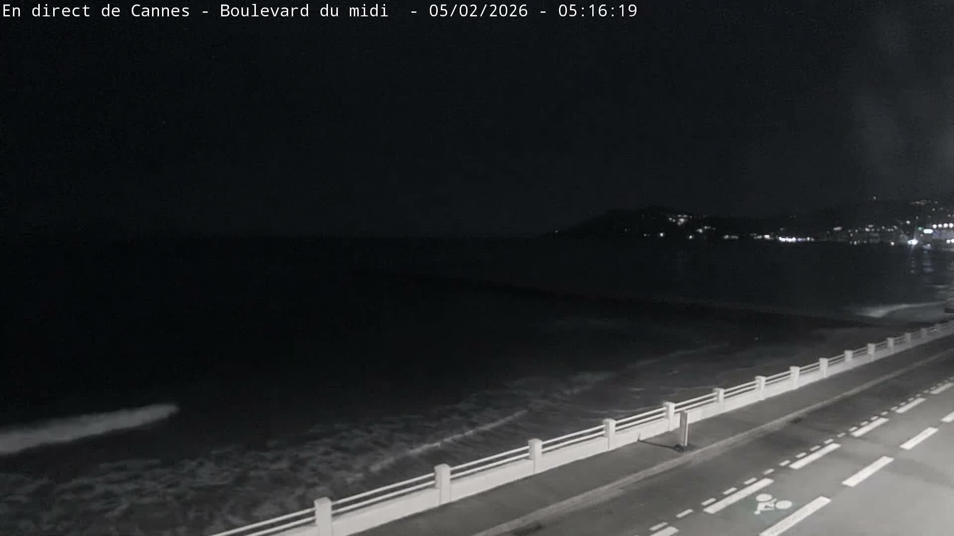 Cannes, Boulevard du Midi Louise Moreau Live Cam - Alpes Maritimes, Provence-Alpes-Côte d'Azur, France