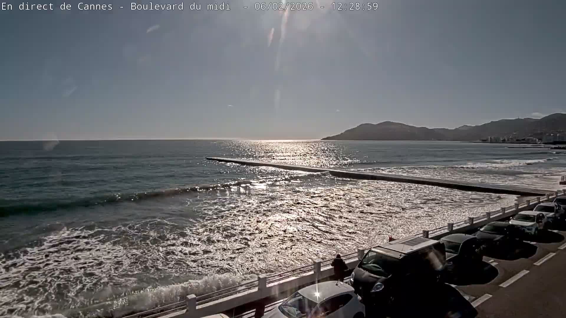 Cannes, Boulevard du Midi Louise Moreau Live Cam - Alpes Maritimes, Provence-Alpes-Côte d'Azur, France