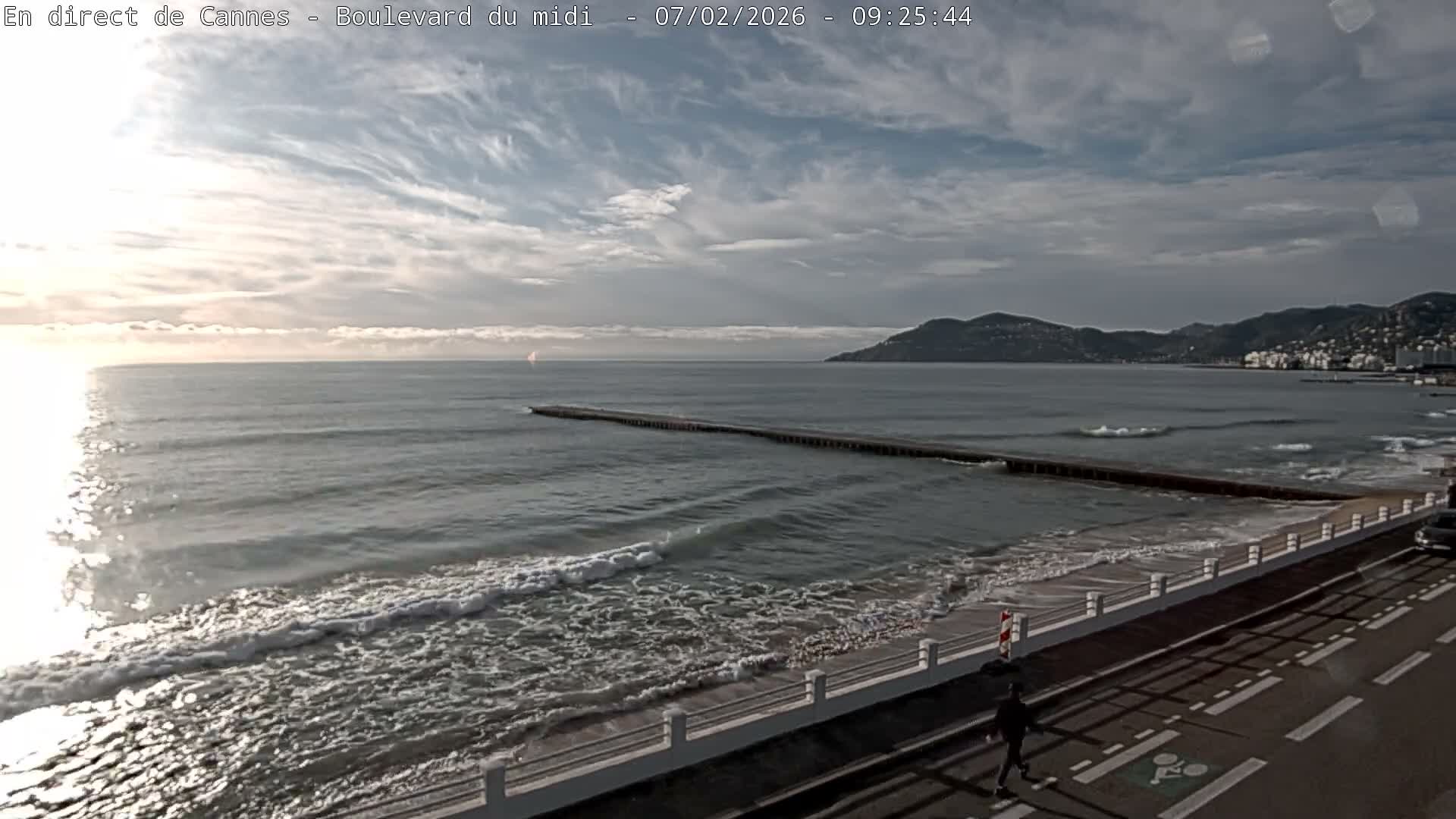 Cannes, Boulevard du Midi Louise Moreau Live Cam - Alpes Maritimes, Provence-Alpes-Côte d'Azur, France