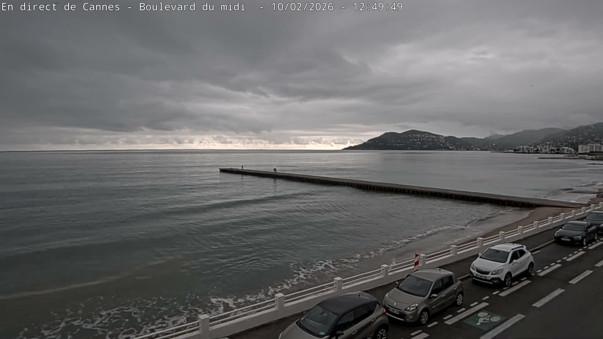 Cannes, Boulevard du Midi Louise Moreau Live Cam - Alpes Maritimes, Provence-Alpes-Côte d'Azur, France