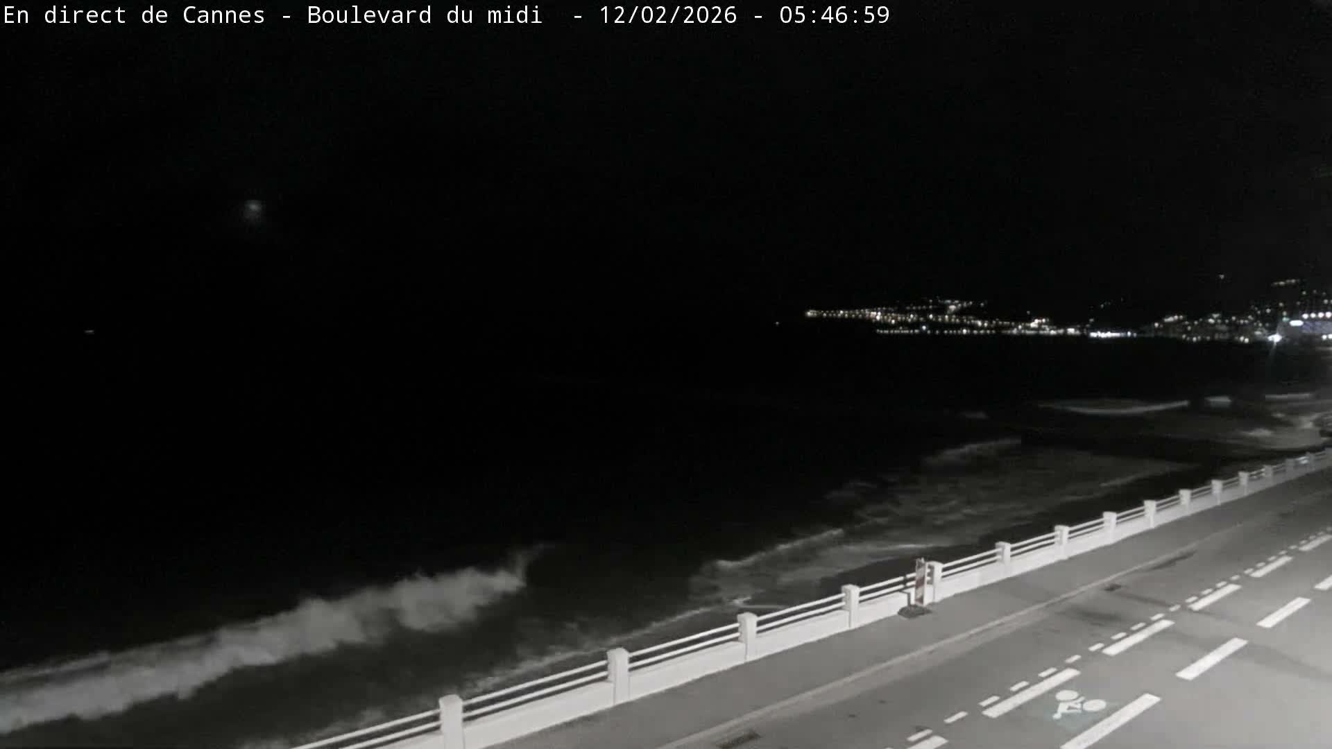 Cannes, Boulevard du Midi Louise Moreau Live Cam - Alpes Maritimes, Provence-Alpes-Côte d'Azur, France