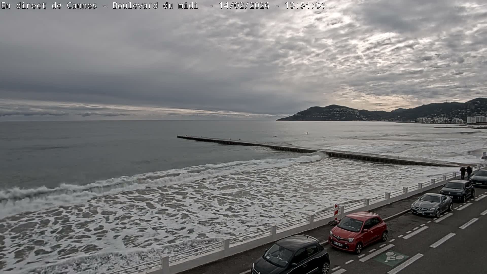 Cannes, Boulevard du Midi Louise Moreau Live Cam - Alpes Maritimes, Provence-Alpes-Côte d'Azur, France