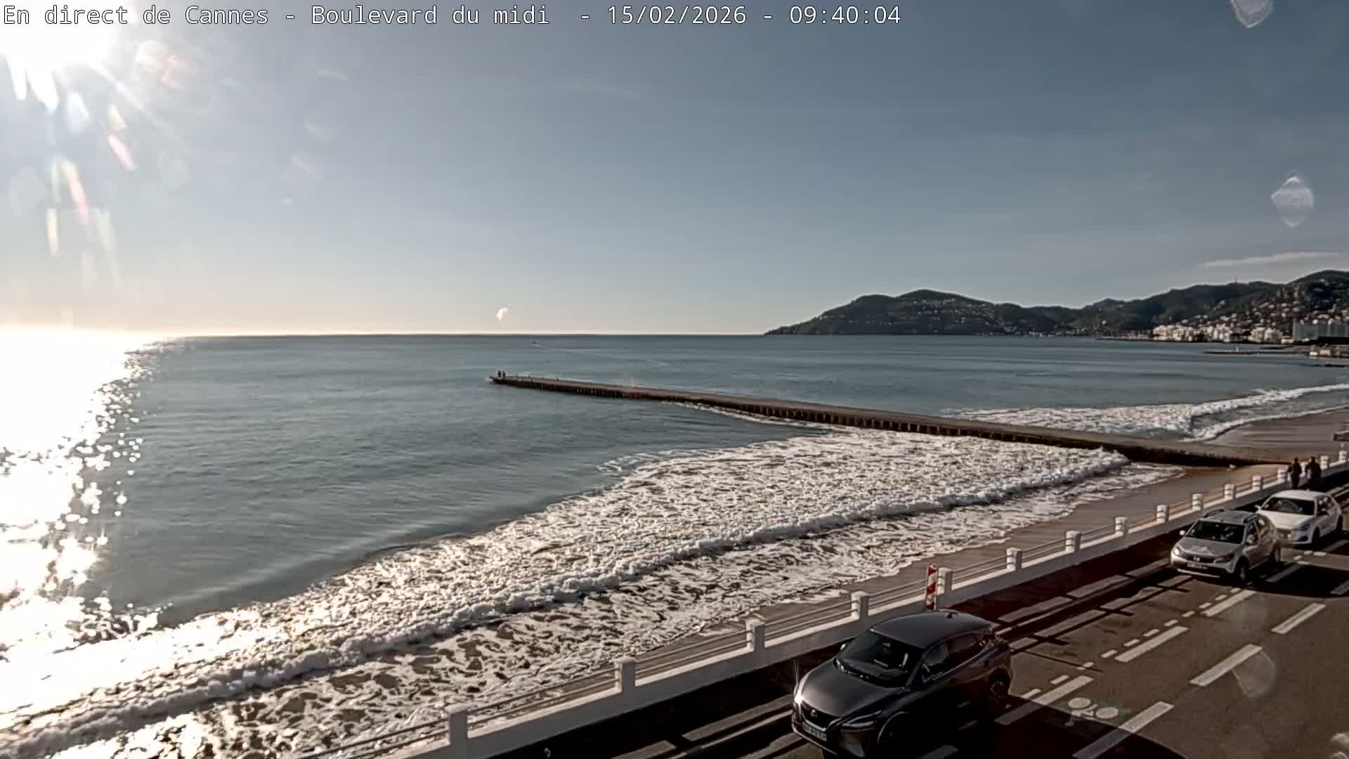 Cannes, Boulevard du Midi Louise Moreau Live Cam - Alpes Maritimes, Provence-Alpes-Côte d'Azur, France