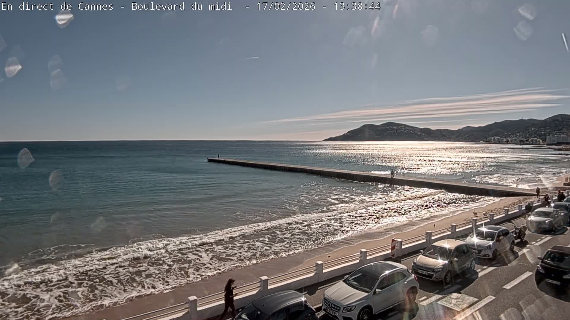 Cannes, Boulevard du Midi Louise Moreau Live Cam - Alpes Maritimes, Provence-Alpes-Côte d'Azur, France