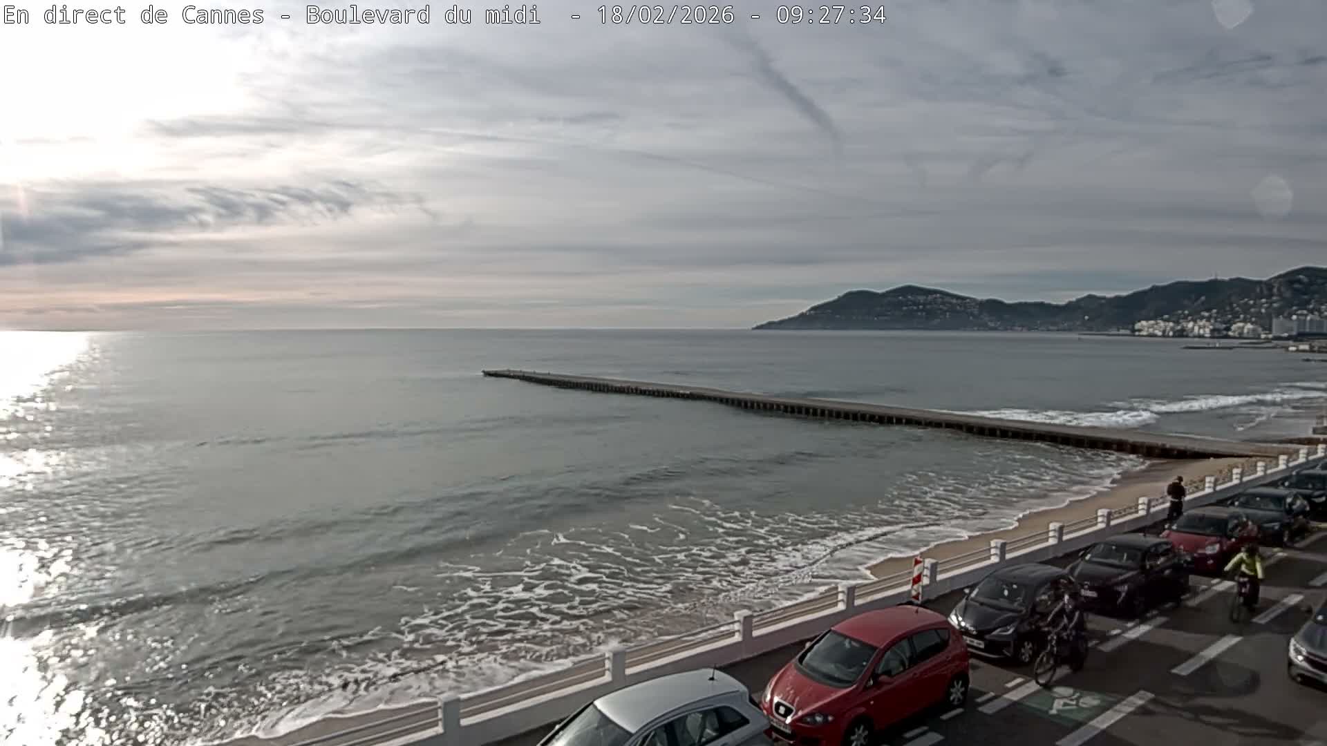 Cannes, Boulevard du Midi Louise Moreau Live Cam - Alpes Maritimes, Provence-Alpes-Côte d'Azur, France