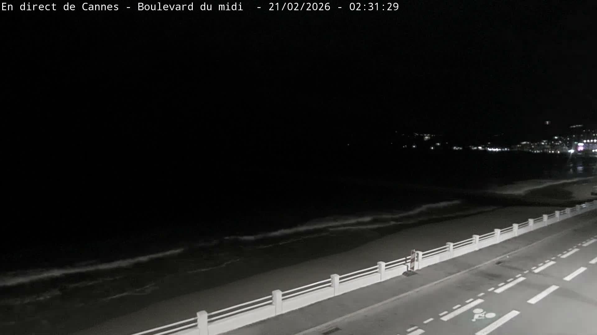 Cannes, Boulevard du Midi Louise Moreau Live Cam - Alpes Maritimes, Provence-Alpes-Côte d'Azur, France