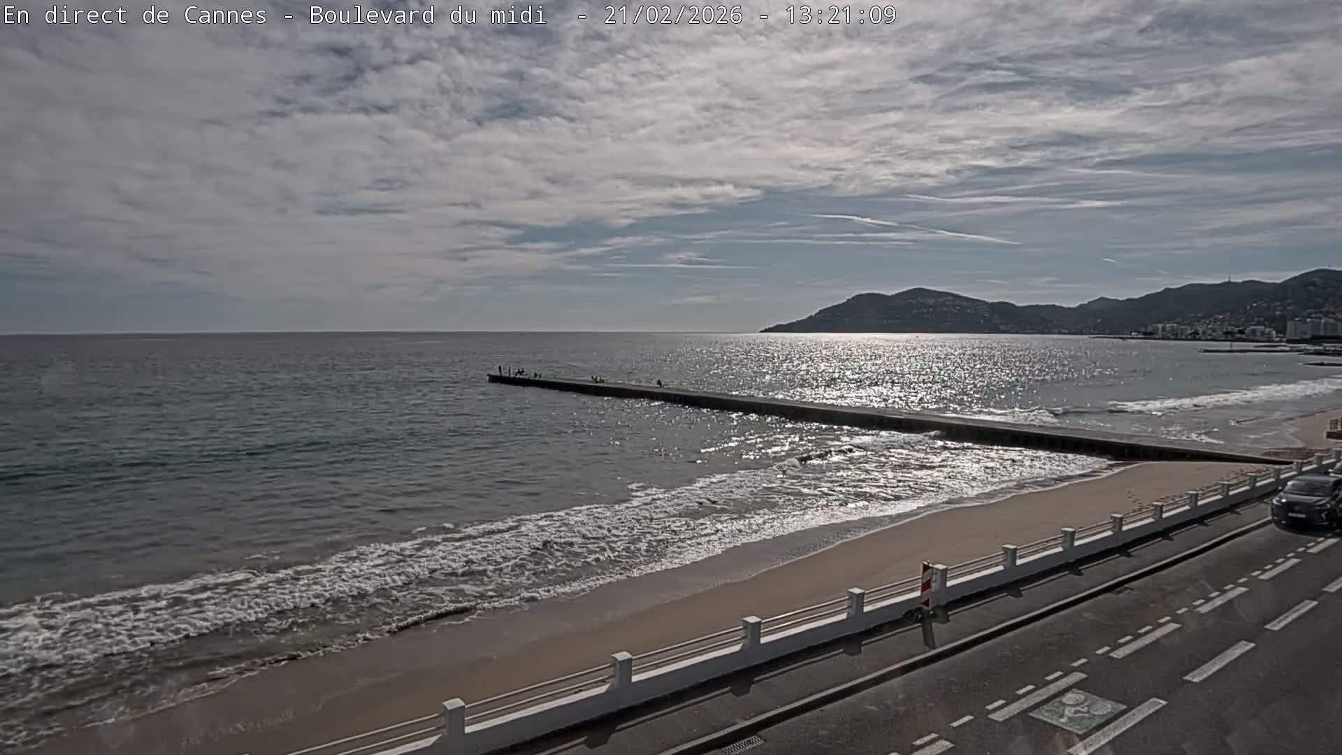 Cannes, Boulevard du Midi Louise Moreau Live Cam - Alpes Maritimes, Provence-Alpes-Côte d'Azur, France