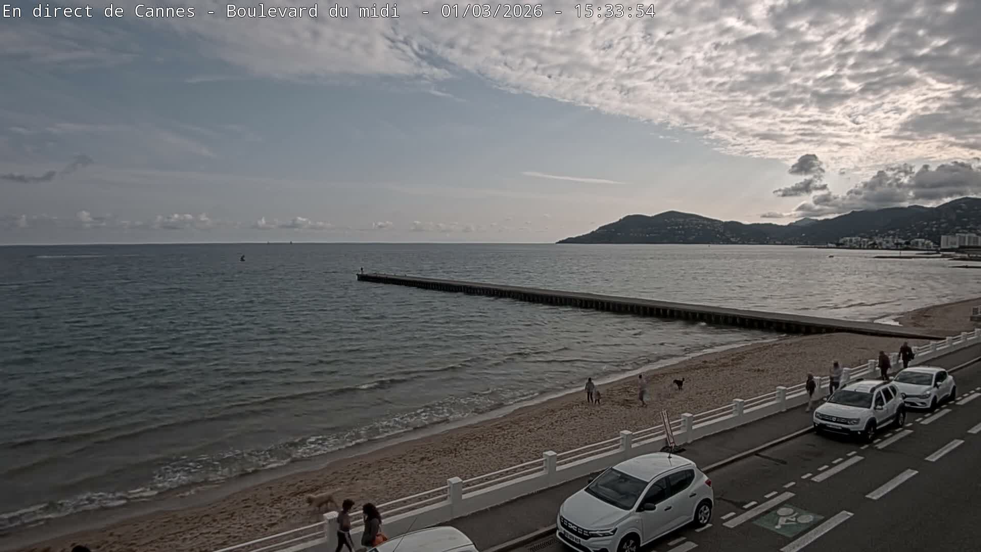 Cannes, Boulevard du Midi Louise Moreau Live Cam - Alpes Maritimes, Provence-Alpes-Côte d'Azur, France