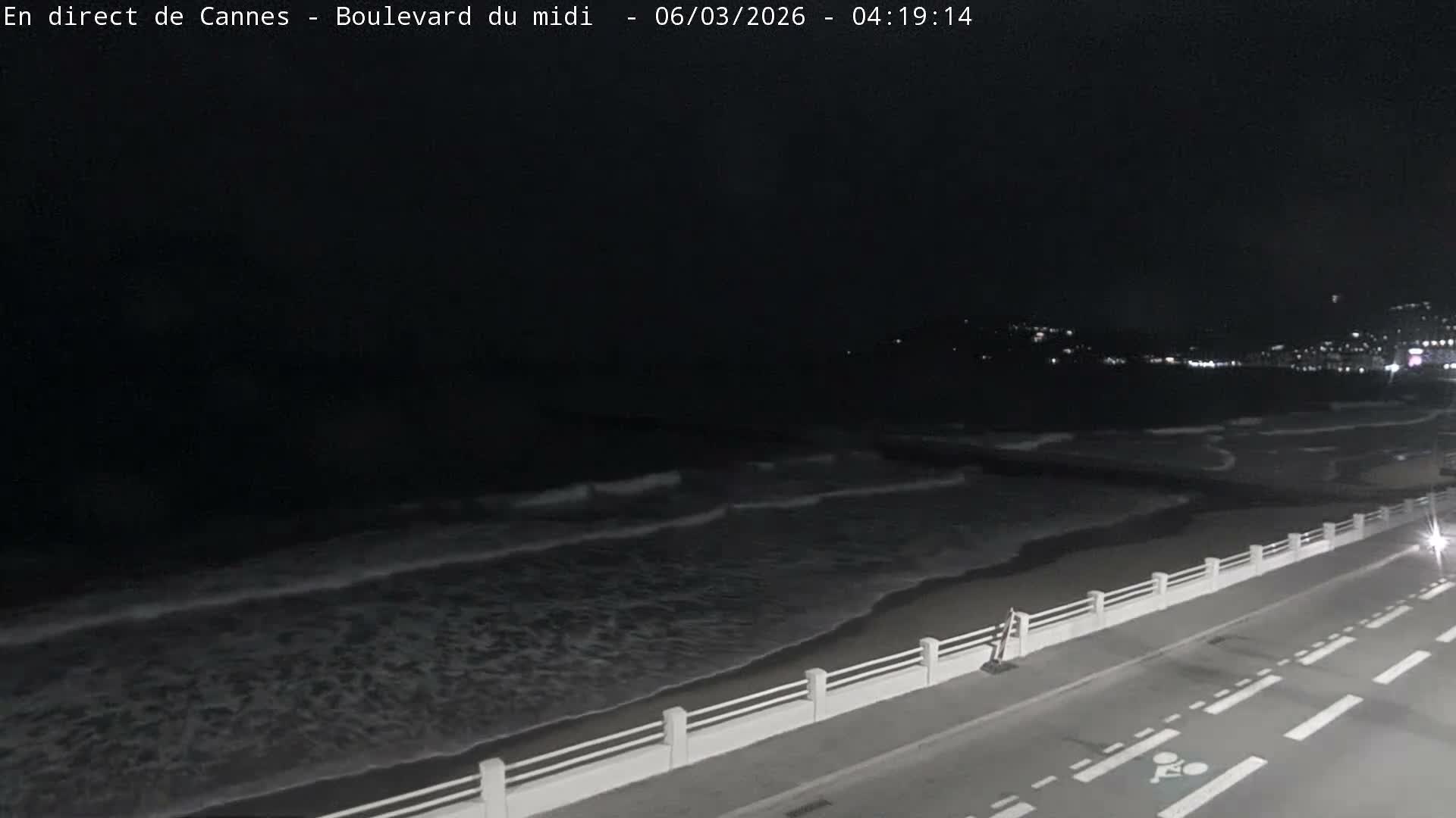 Cannes, Boulevard du Midi Louise Moreau Live Cam - Alpes Maritimes, Provence-Alpes-Côte d'Azur, France