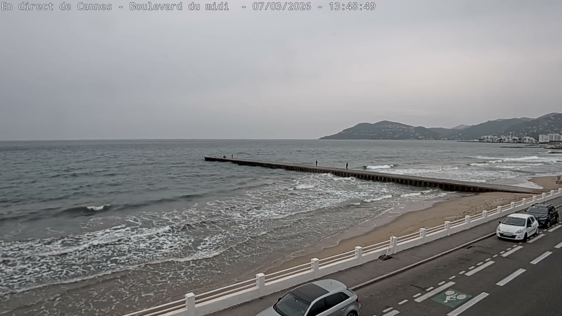 Cannes, Boulevard du Midi Louise Moreau Live Cam - Alpes Maritimes, Provence-Alpes-Côte d'Azur, France