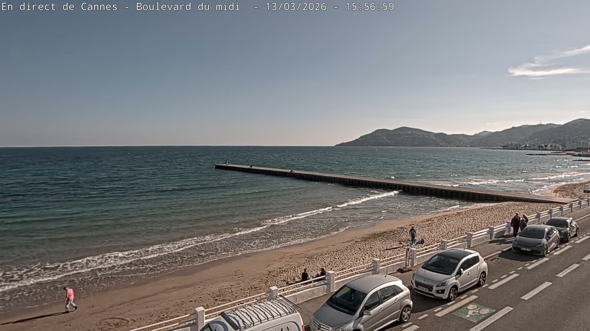Cannes, Boulevard du Midi Louise Moreau Live Cam - Alpes Maritimes, Provence-Alpes-Côte d'Azur, France
