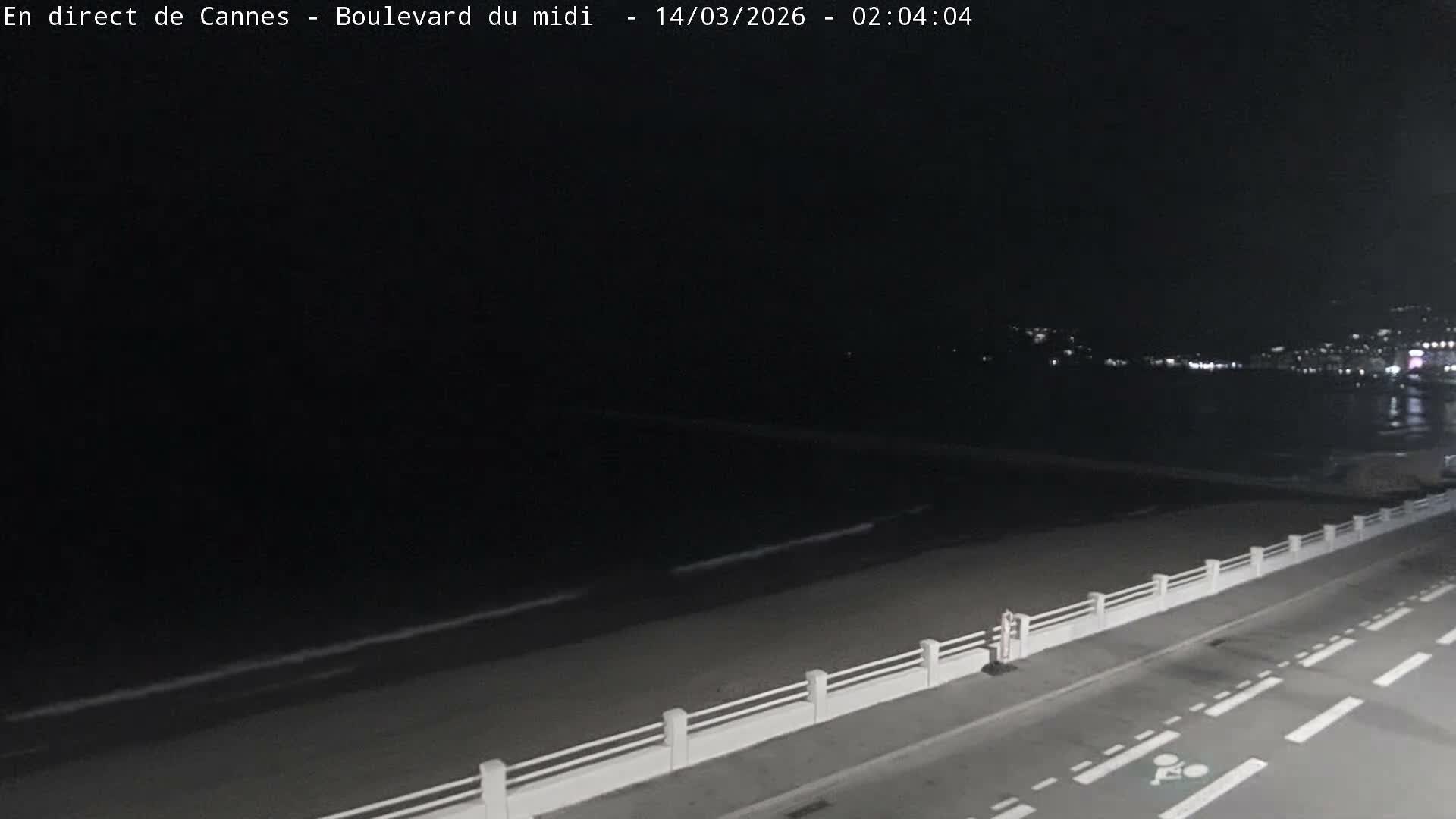 Cannes, Boulevard du Midi Louise Moreau Live Cam - Alpes Maritimes, Provence-Alpes-Côte d'Azur, France
