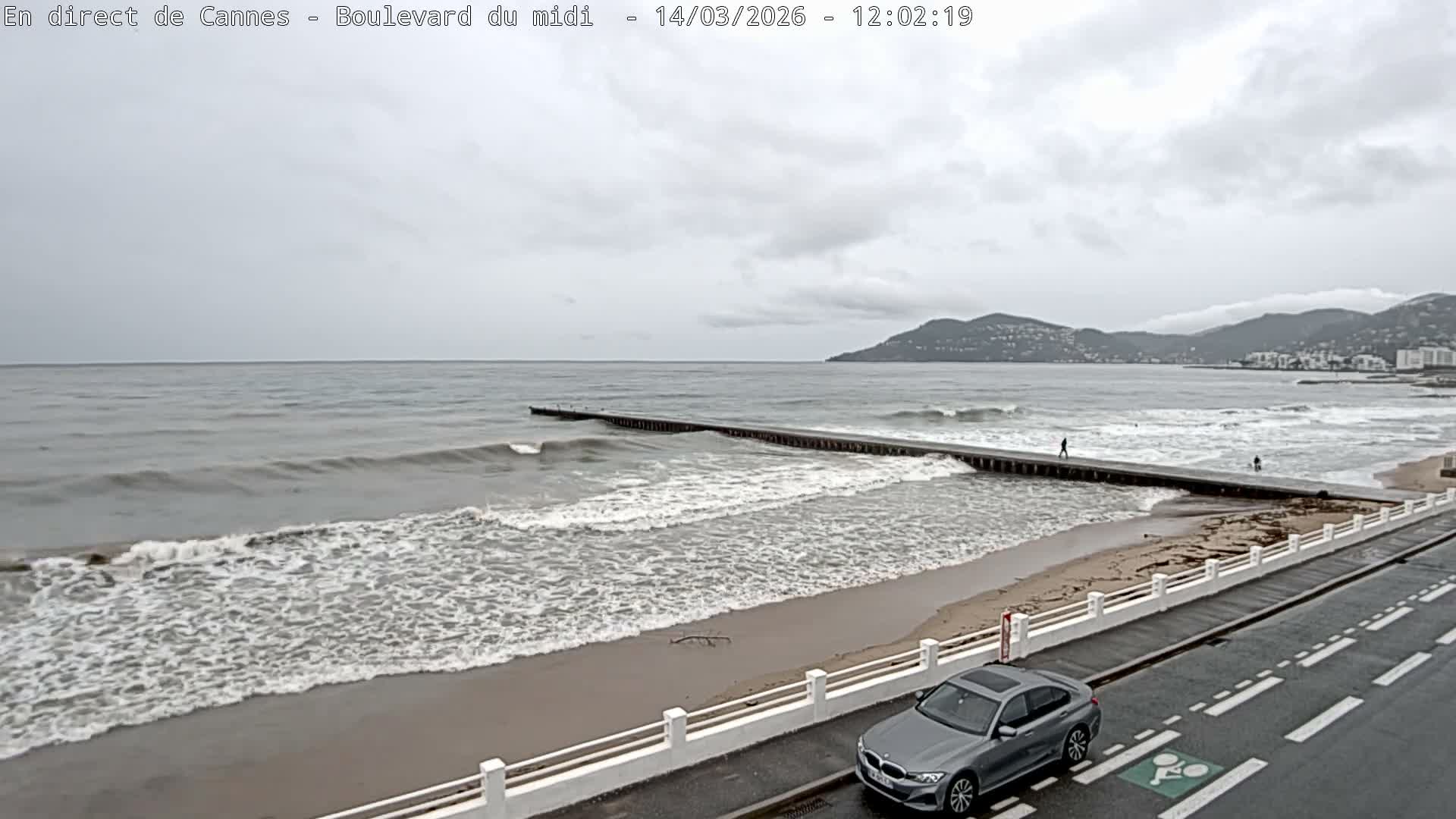 Cannes, Boulevard du Midi Louise Moreau Live Cam - Alpes Maritimes, Provence-Alpes-Côte d'Azur, France