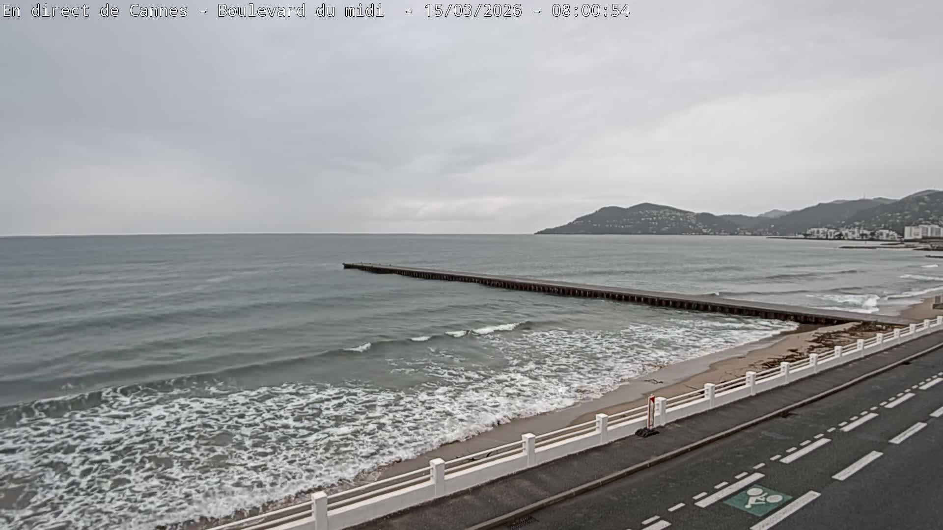 Cannes, Boulevard du Midi Louise Moreau Live Cam - Alpes Maritimes, Provence-Alpes-Côte d'Azur, France