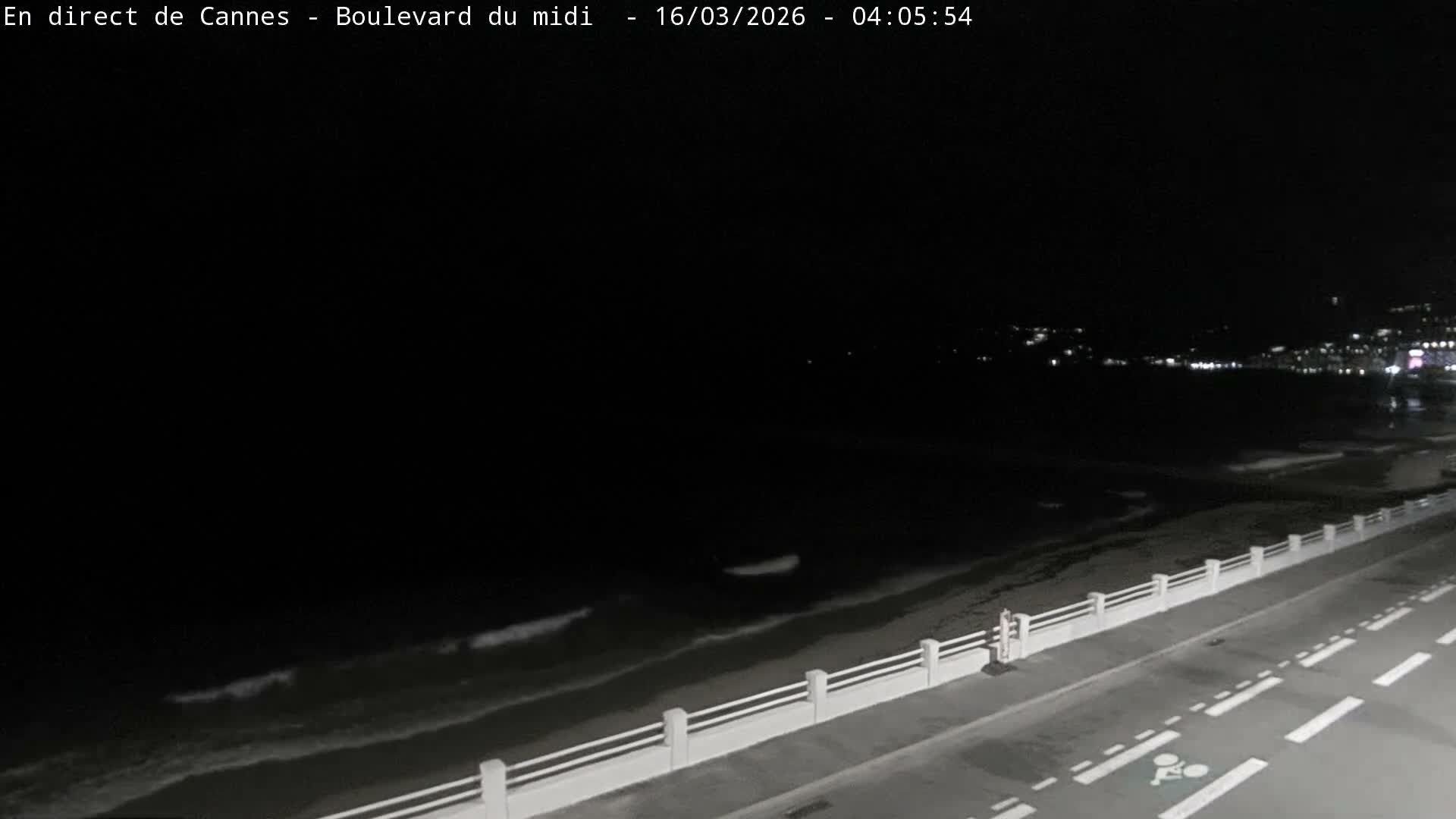 Cannes, Boulevard du Midi Louise Moreau Live Cam - Alpes Maritimes, Provence-Alpes-Côte d'Azur, France