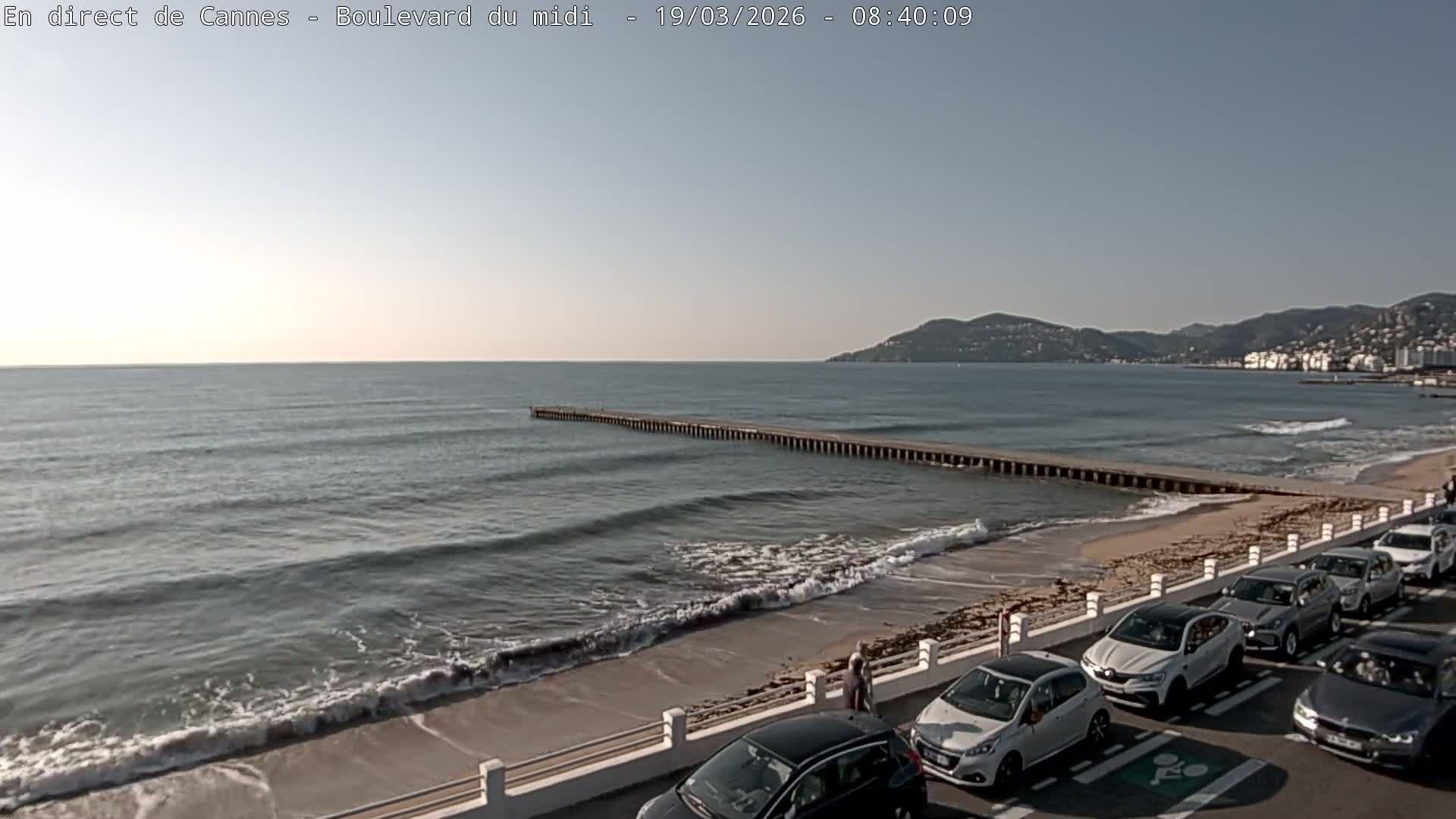 Cannes, Boulevard du Midi Louise Moreau Live Cam - Alpes Maritimes, Provence-Alpes-Côte d'Azur, France