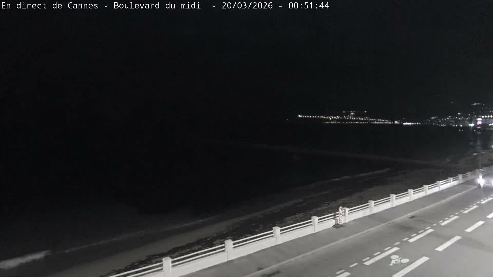 Cannes, Boulevard du Midi Louise Moreau Live Cam - Alpes Maritimes, Provence-Alpes-Côte d'Azur, France