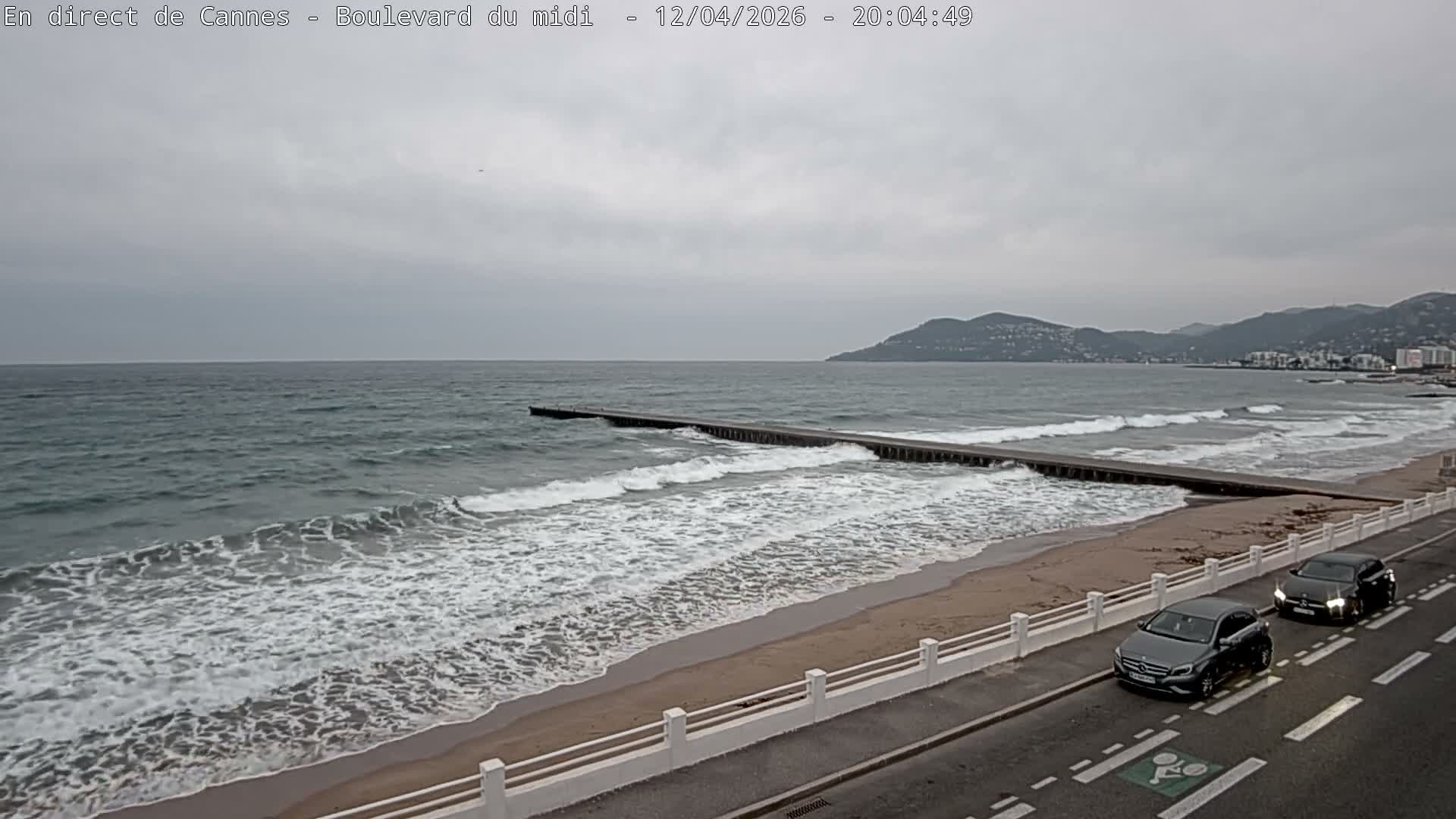 Cannes, Boulevard du Midi Louise Moreau Live Cam - Alpes Maritimes, Provence-Alpes-Côte d'Azur, France