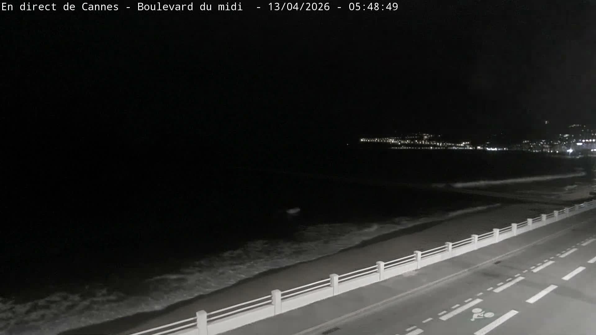Cannes, Boulevard du Midi Louise Moreau Live Cam - Alpes Maritimes, Provence-Alpes-Côte d'Azur, France